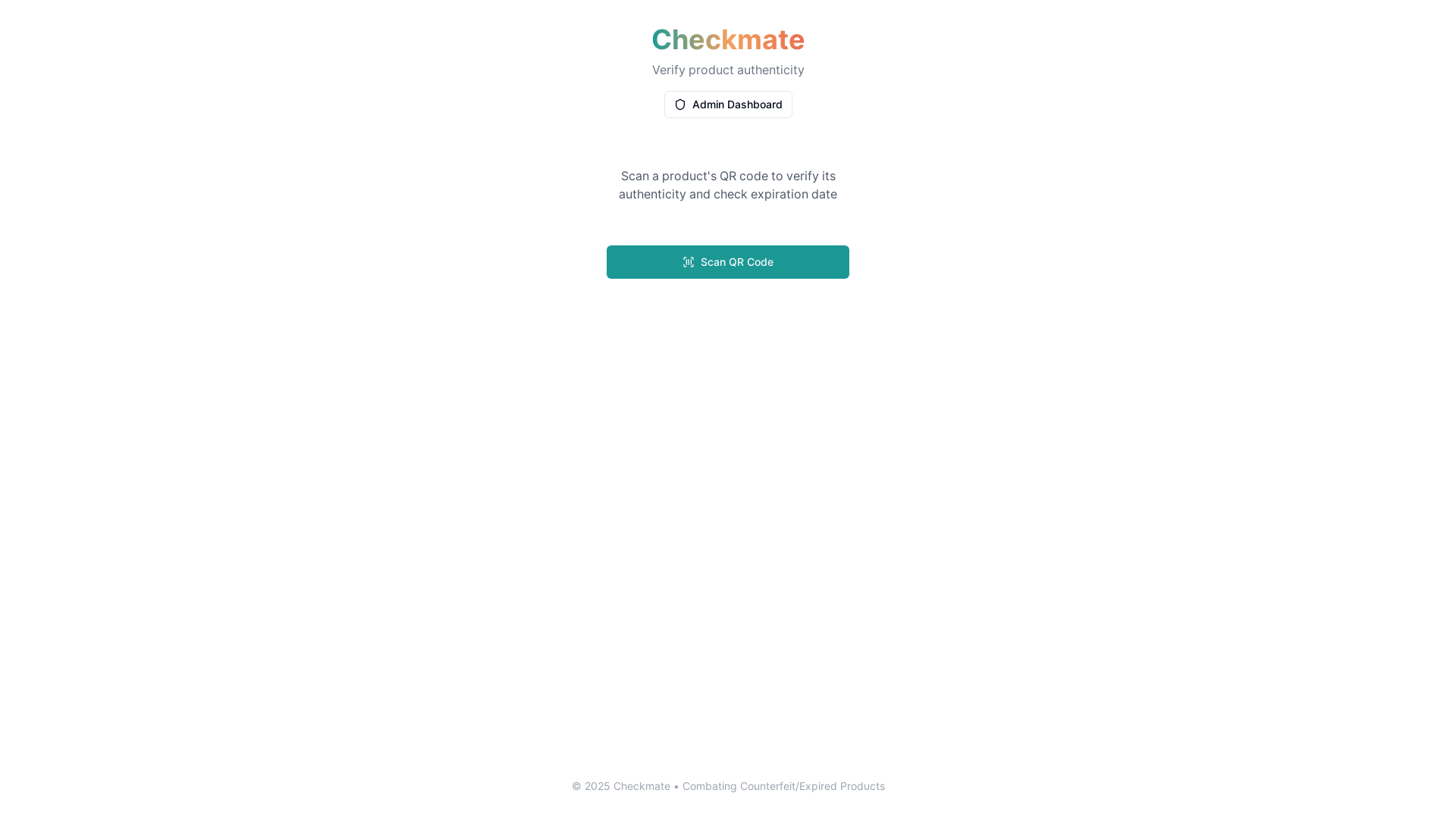 Modern Counterfeit & Expiration Detection Platform