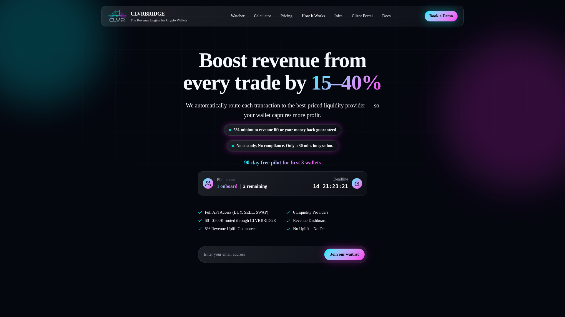 CLVRBRIDGE | The Wallet Engine of Web3 — official preview image