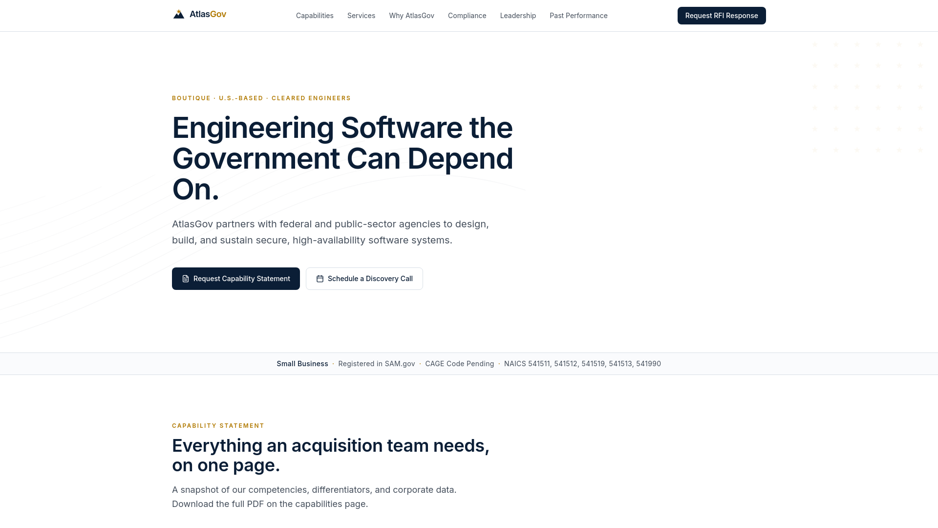 Def Software Mastergov AtlasGov — Engineering Software the Government Can Depend On