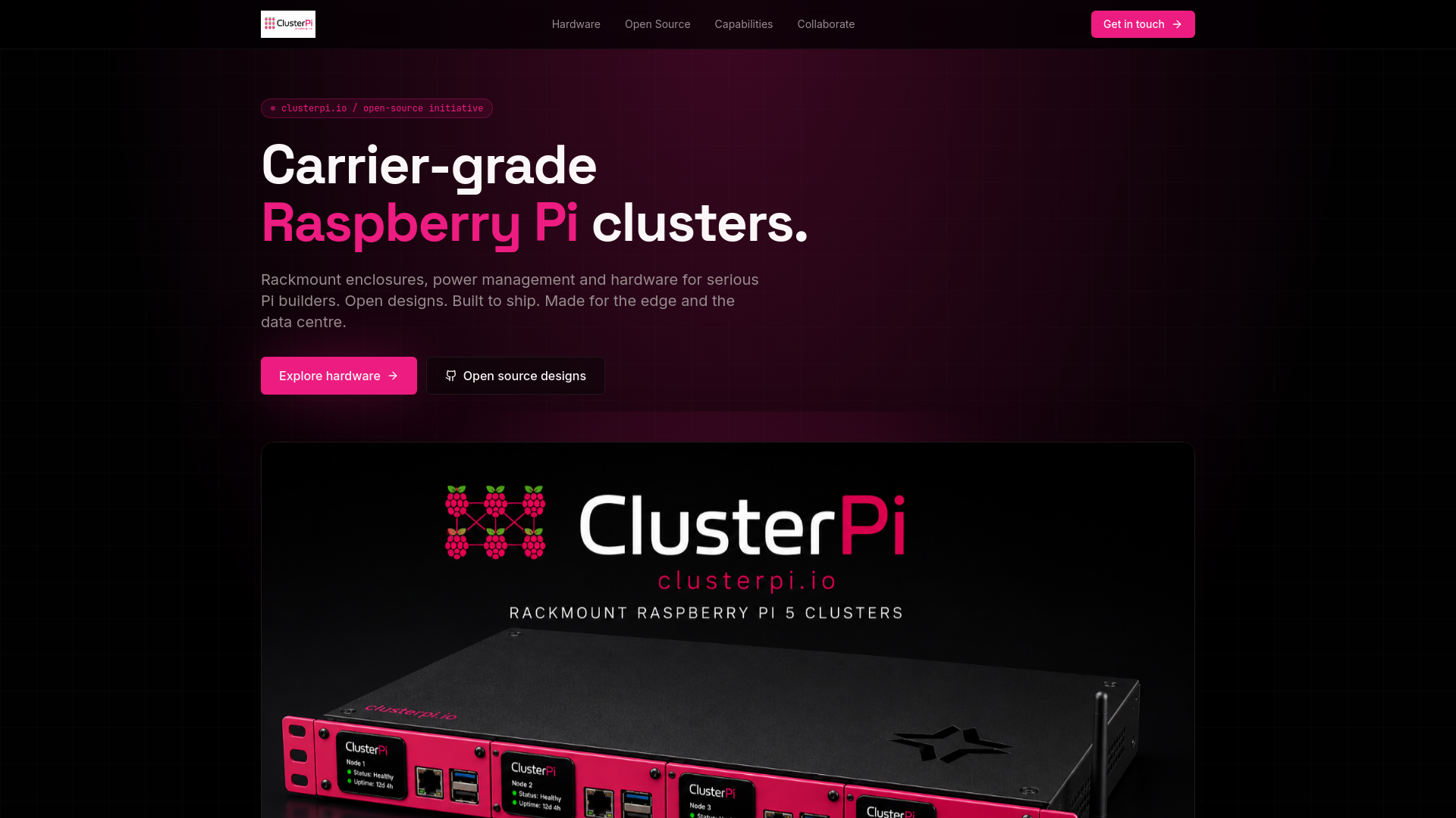 ClusterPi — Carrier-Grade Raspberry Pi Clusters