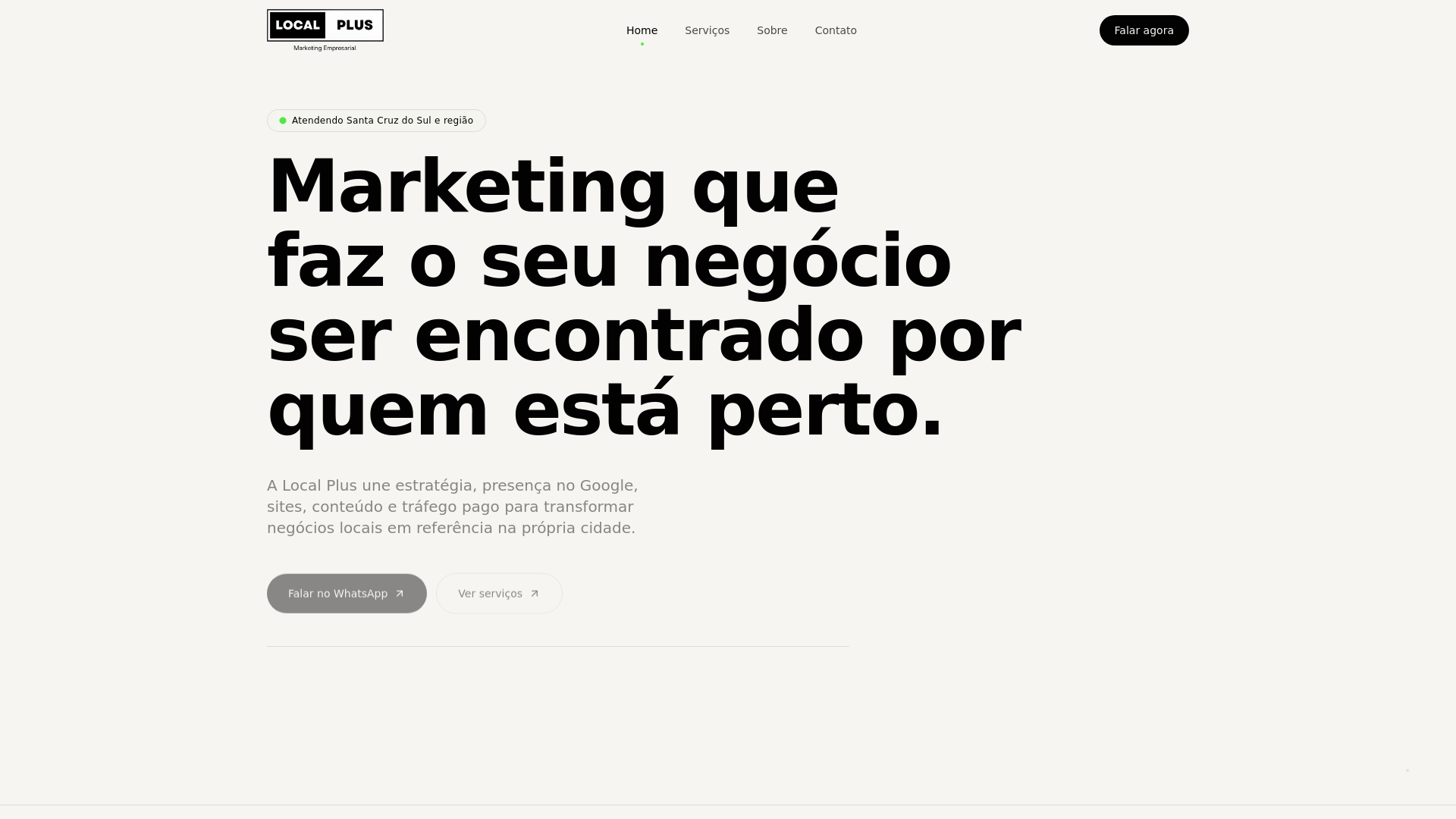 Local Plus — Marketing Empresarial para negócios locais