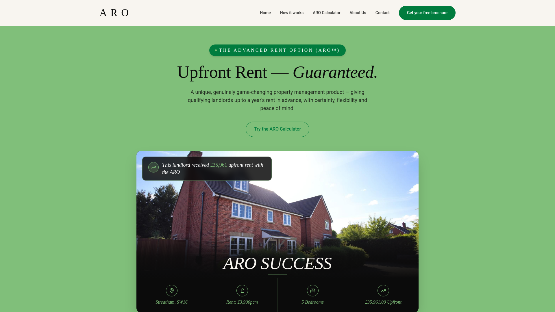 Upfront Rent — Guaranteed | Choices ARO™