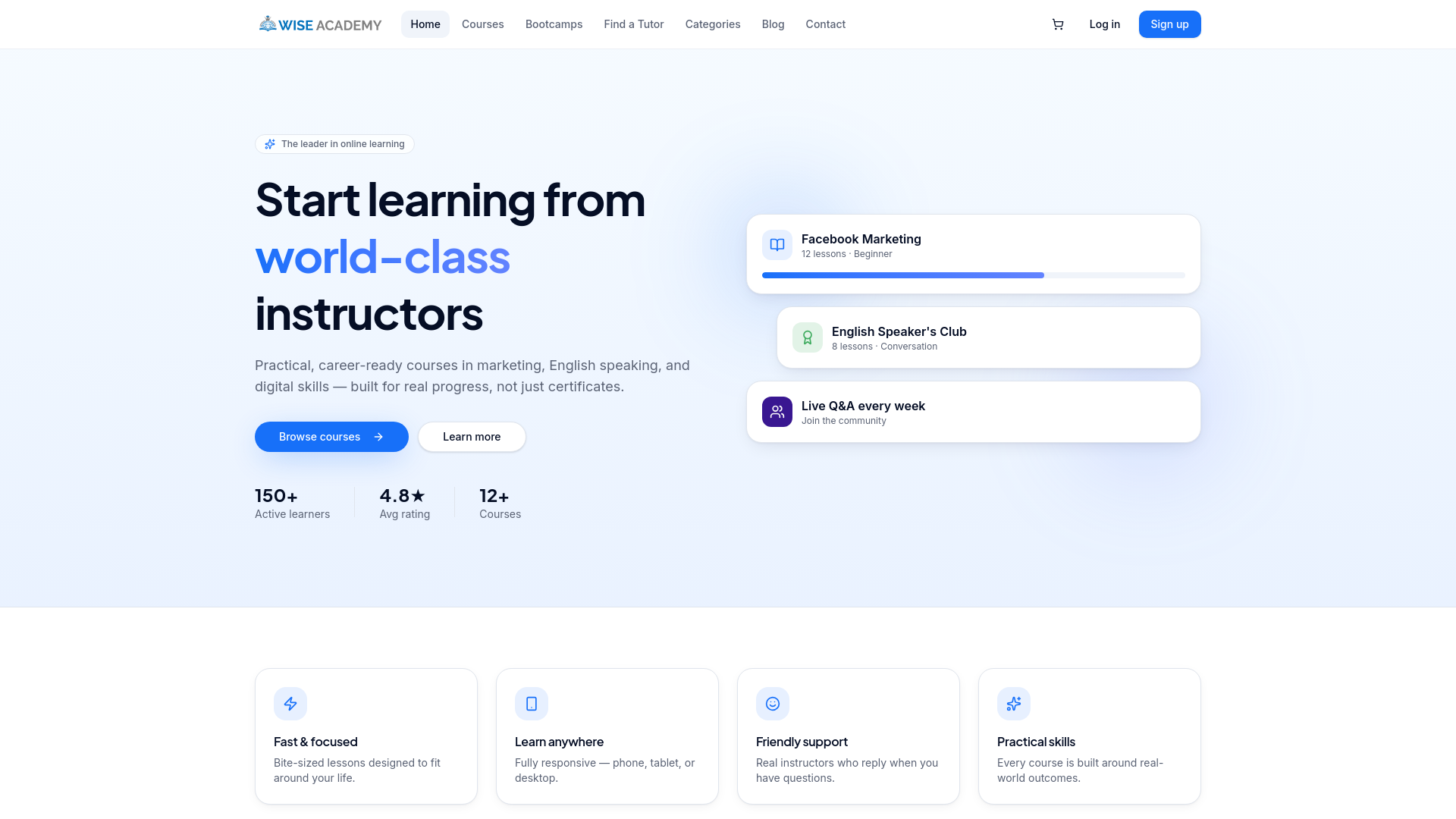 Wise Academy — Learn skills that matter