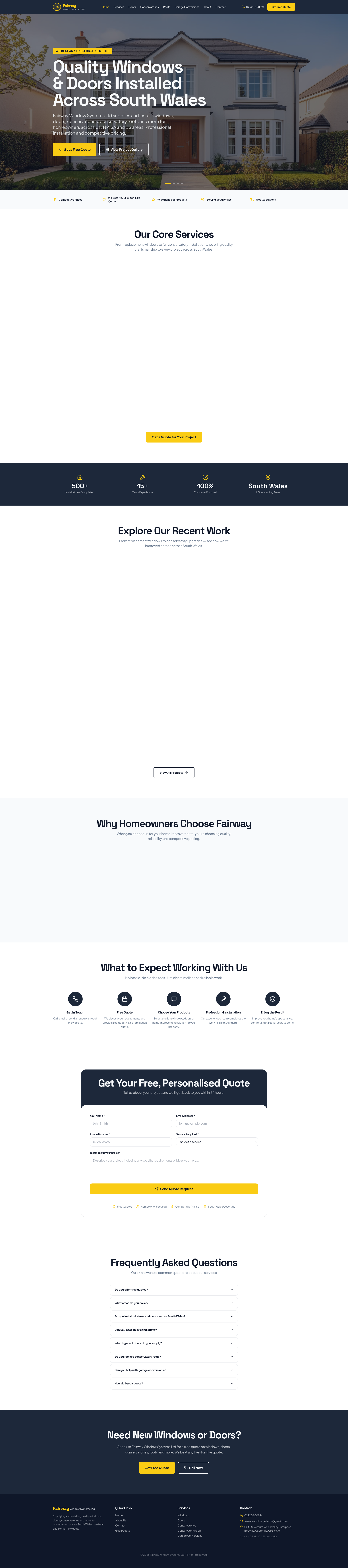 Fairway Window Systems Ltd — image from its official website