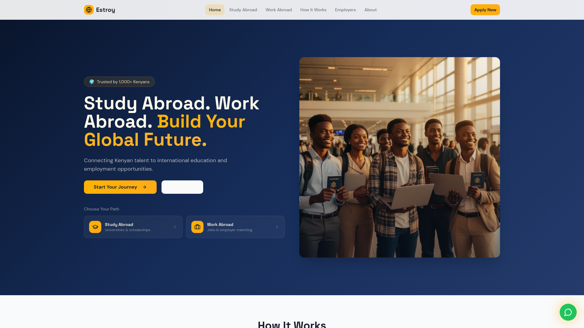 Estroy Global Pathways - Study & Work Abroad from Kenya