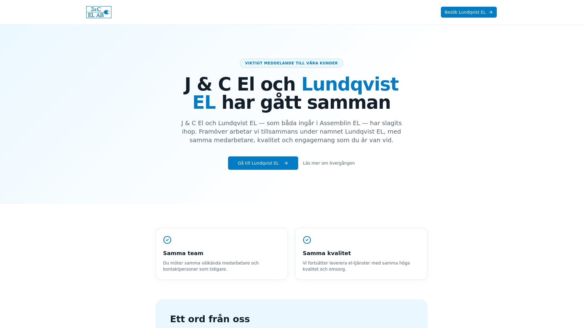 J. Östling & C. Sparf El AB logotyp