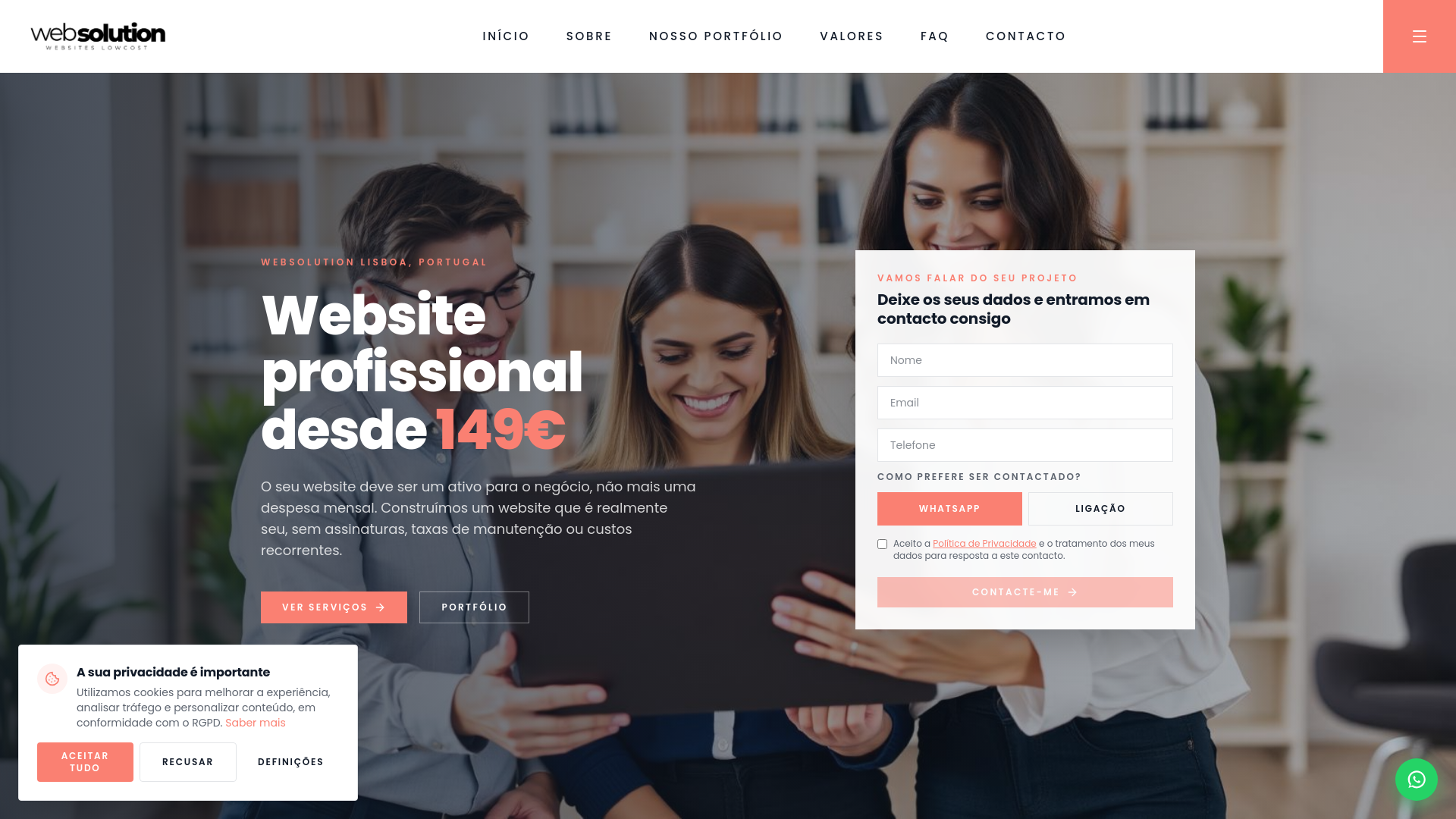 websolution — Criação de Websites e Lojas Online em Portugal