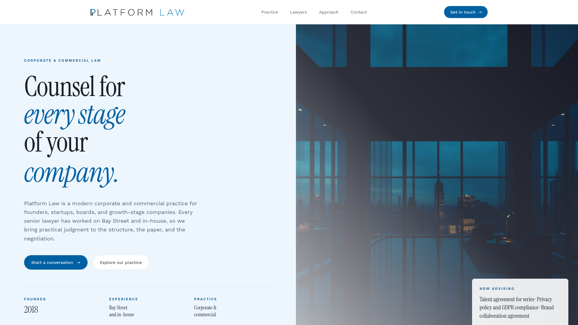 Platform Law logo