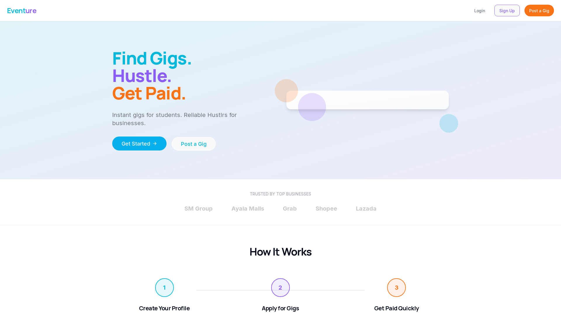 Professional Student Gig Staffing Platform