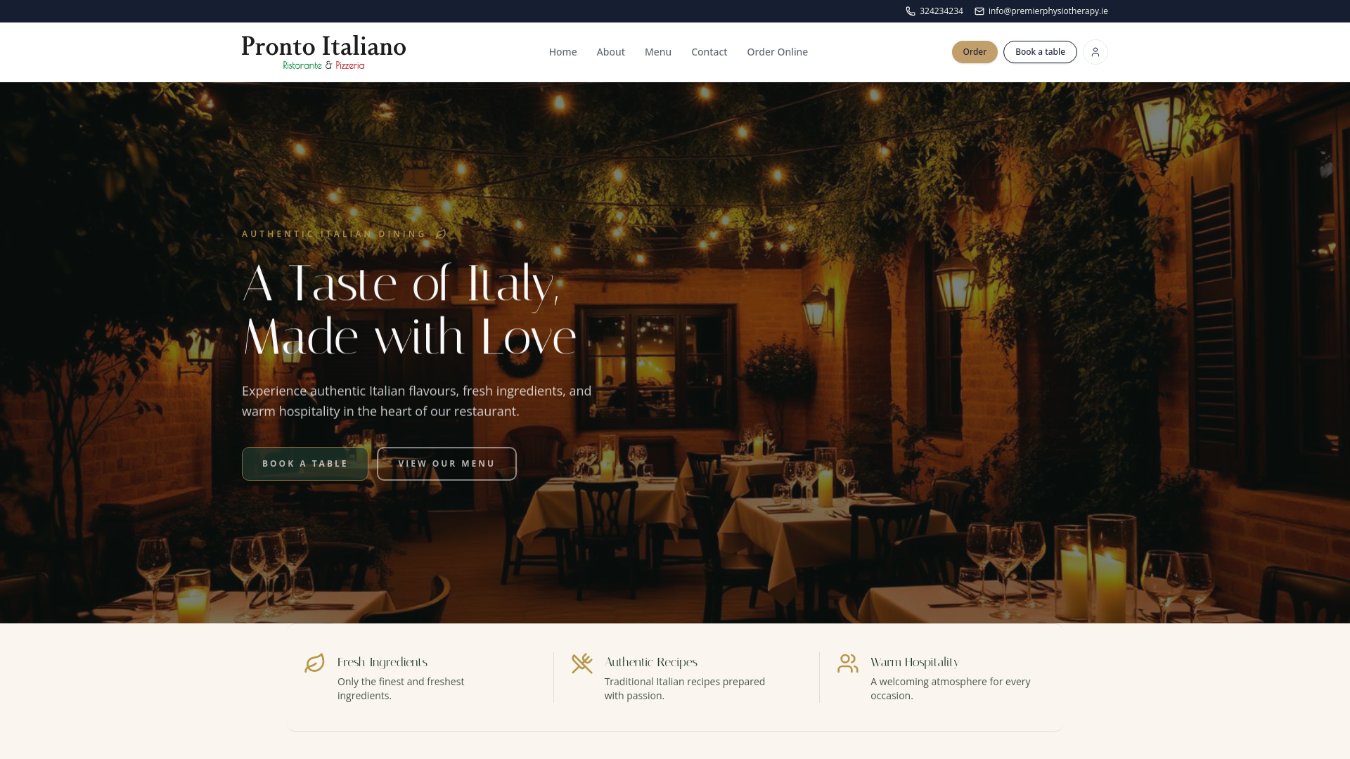 Pronto Italiano Ristorante & Pizzeria in Camberley