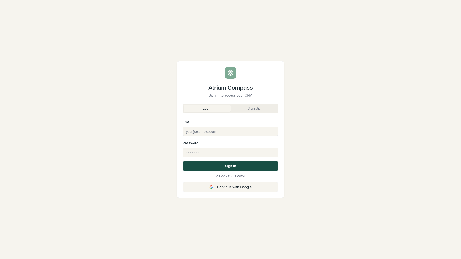 Compass Crm System ATRIUM Compass CRM