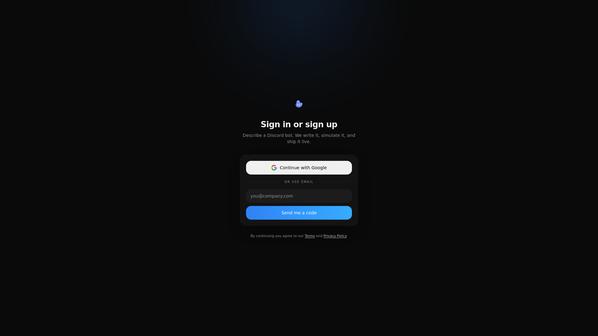 New bot · Botbuild