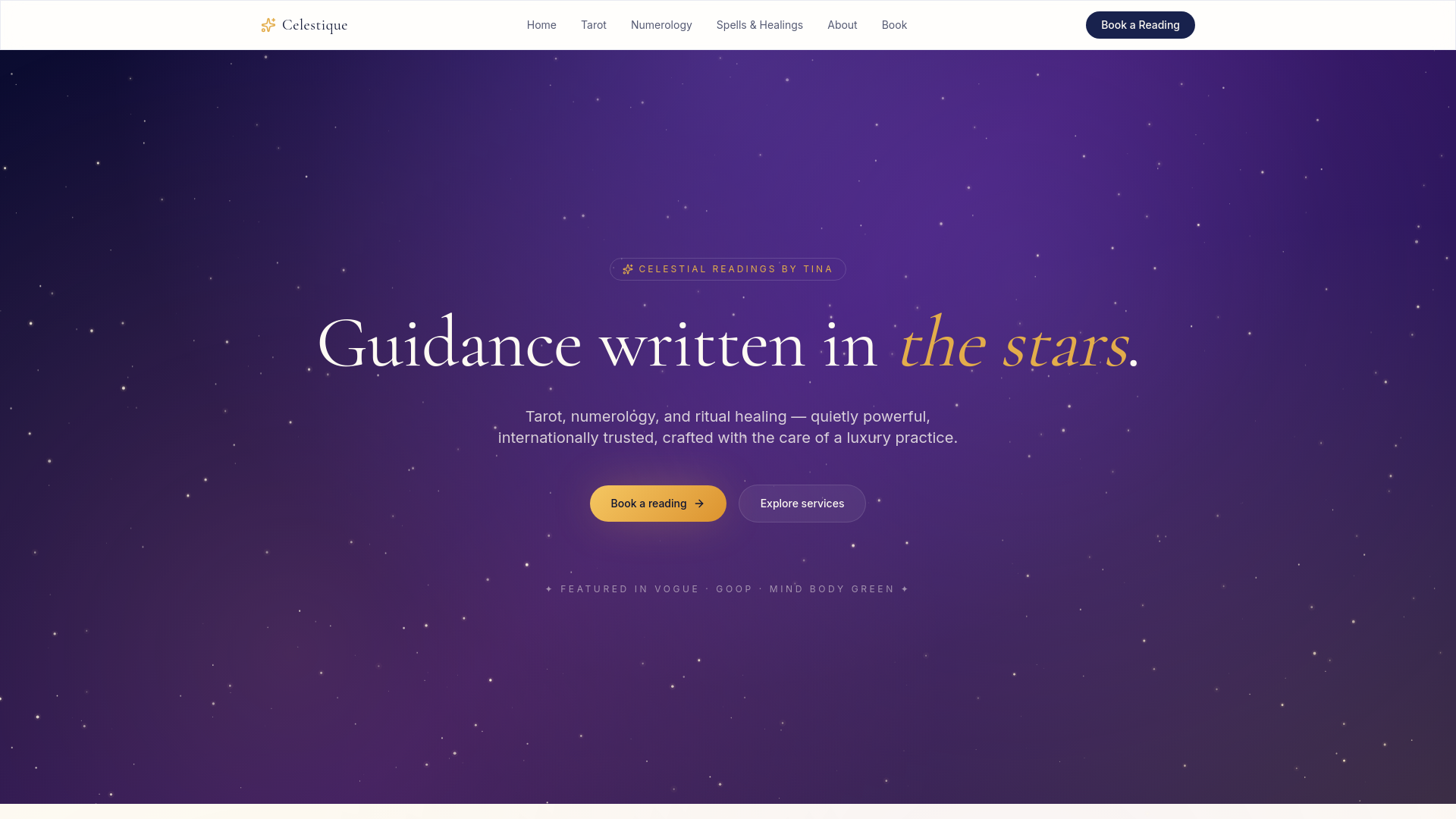 Celestique — Celestial Readings by Tina