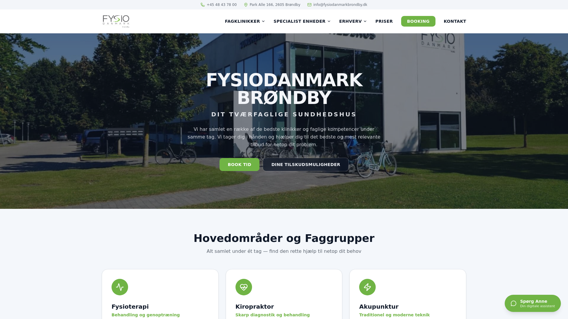 FysioDanmark Brøndby I/S logo