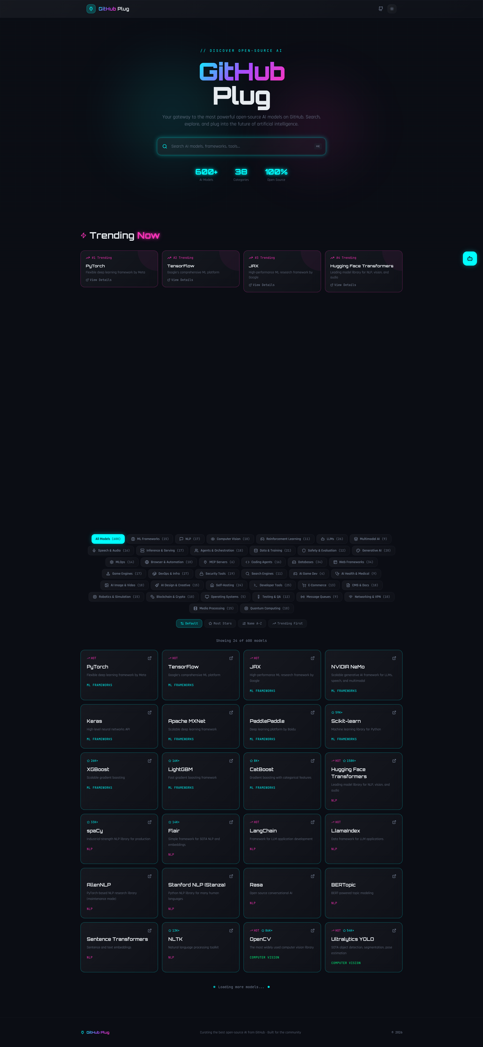 GitHub Plug — Discover 400+ Open-Source AI Models