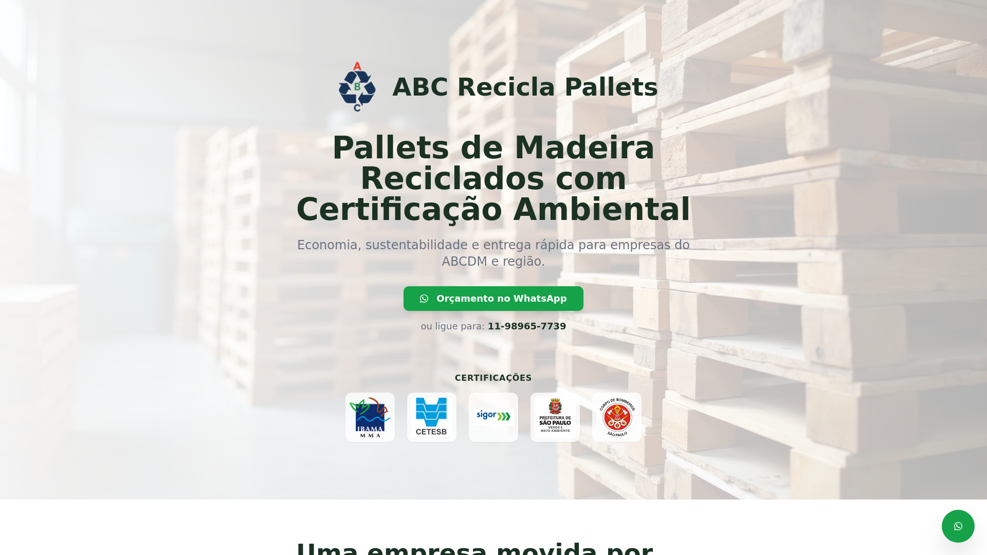 ABC Recicla | Pallets de Madeira Reciclados Certificados - ABCDM