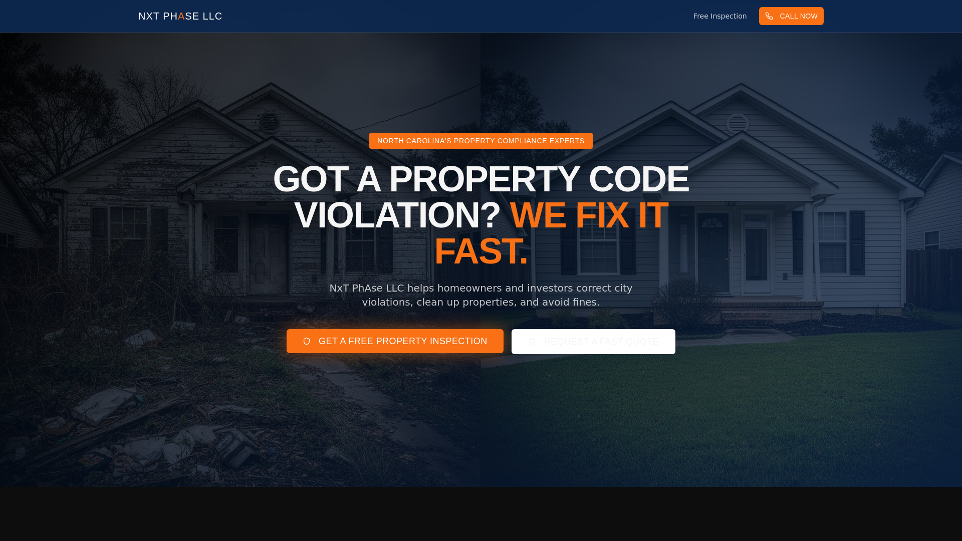 NxT PhAse LLC | Property Cleanup & Code Violation Solutions Charlotte NC