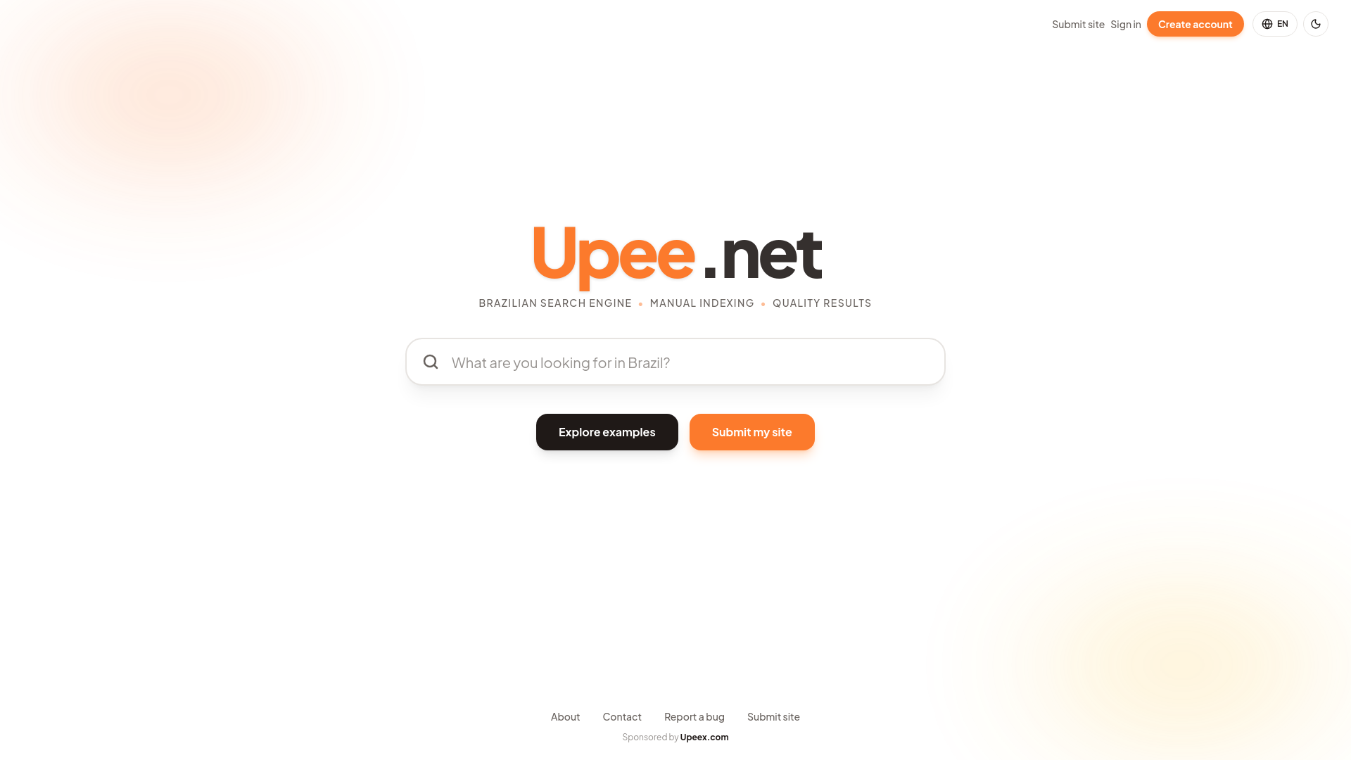 Upee App Upee.net — Buscador brasileiro