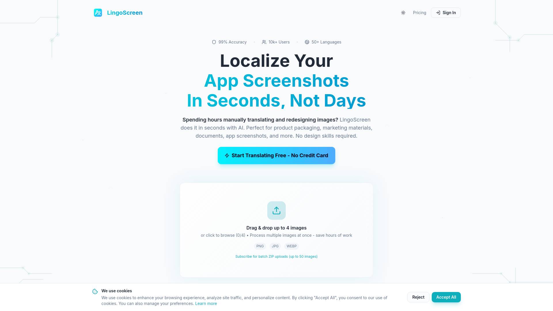 LingoScreen Screenshot