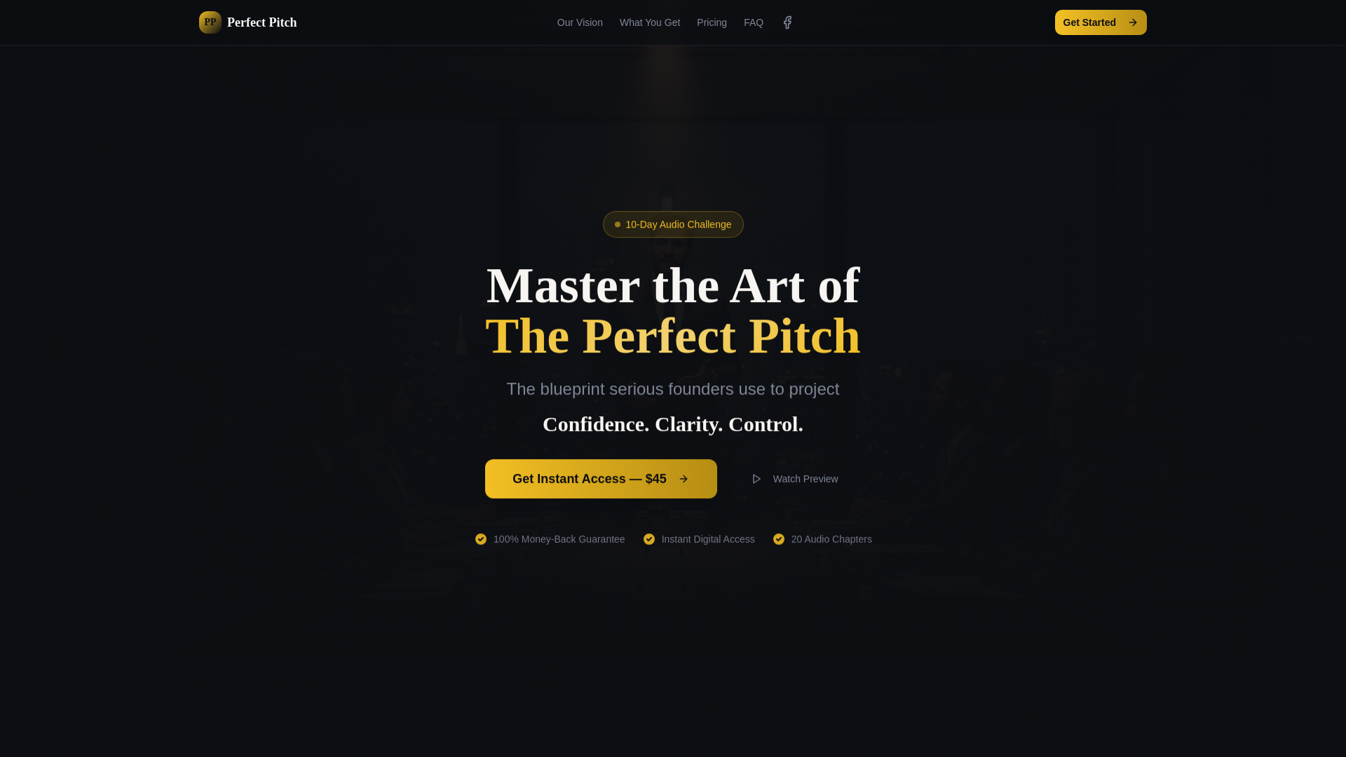 Perfect Pitch Program The Perfect Pitch - Master Investor Pitching in 10 Days