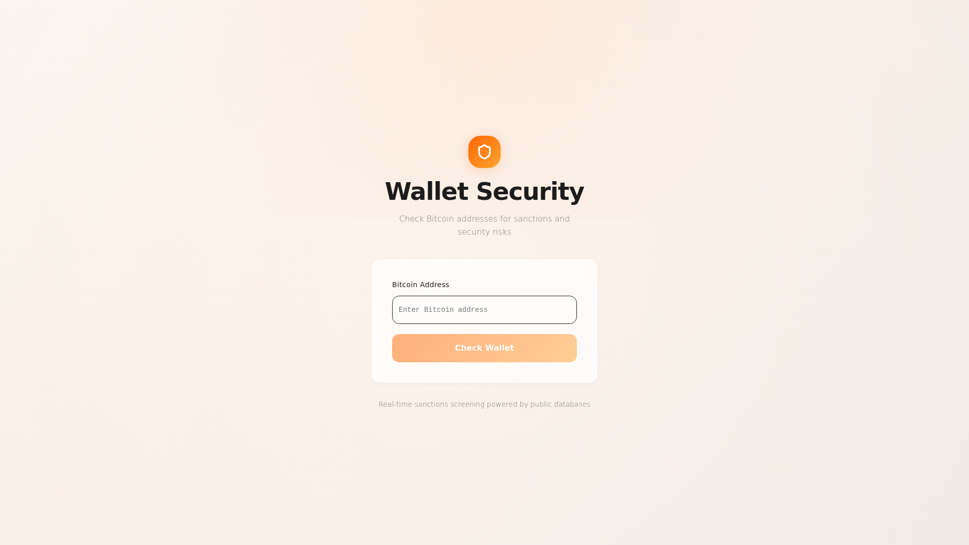 Bitcoin Wallet Security Check | Address Verification