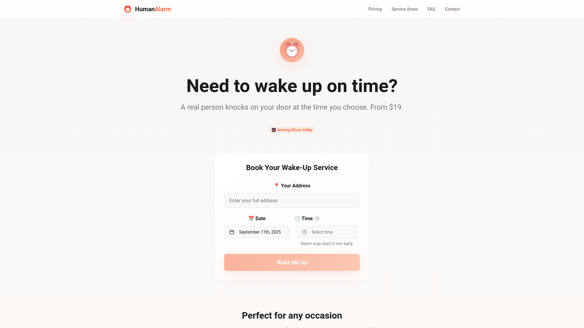 Show HN: HumanAlarm – Real people knock on your door to wake you up