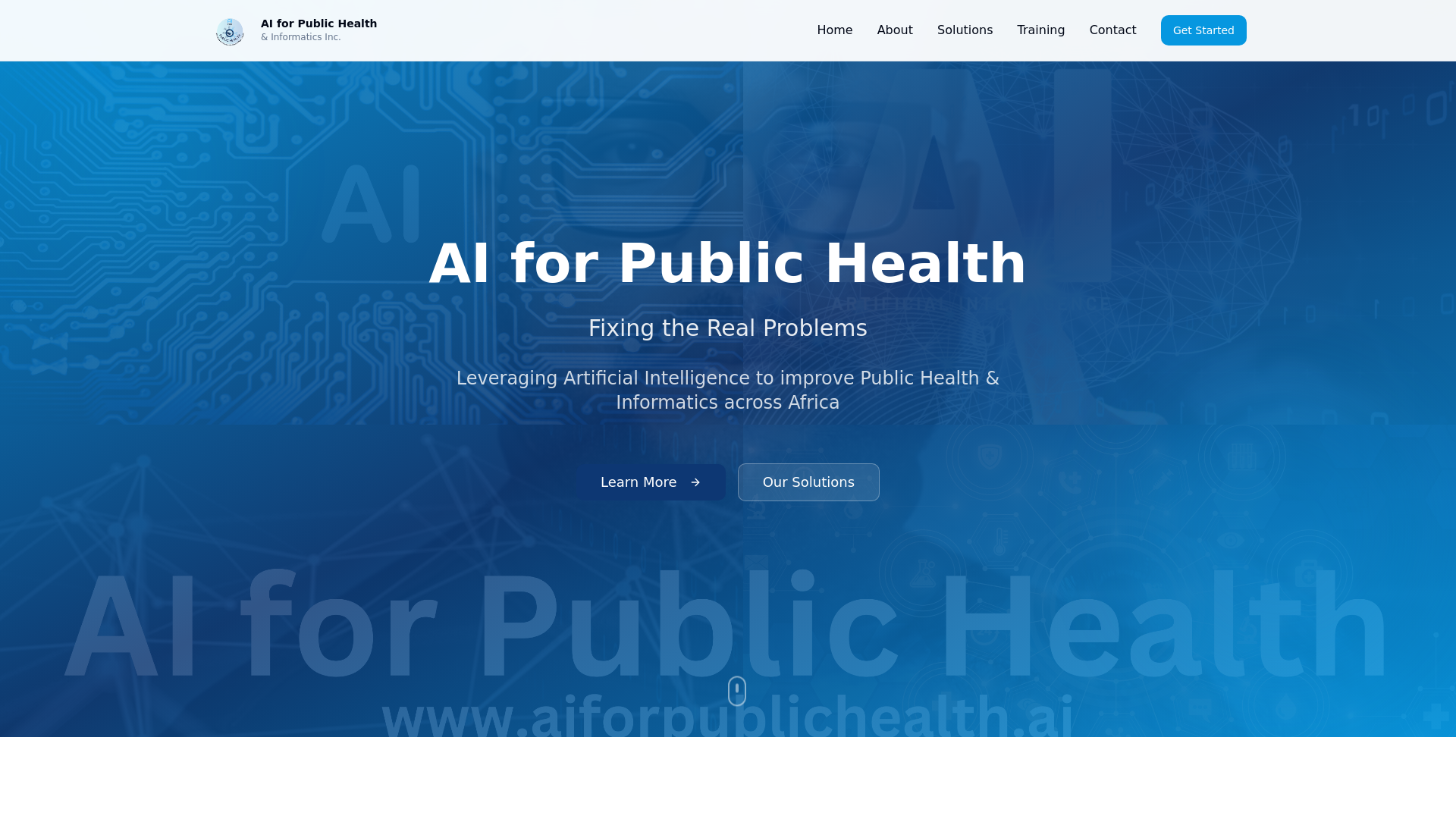 AI for Public Health & Informatics | AI Solutions for African Healthcare