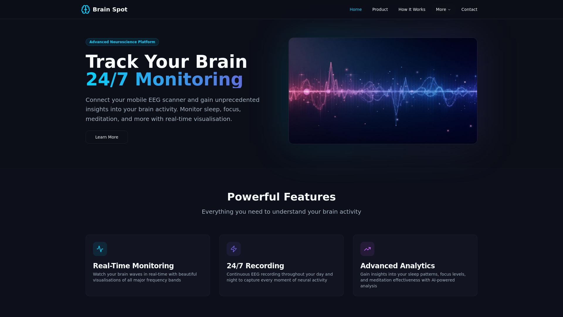 Brain Spot - Advanced EEG Brain Activity Monitoring