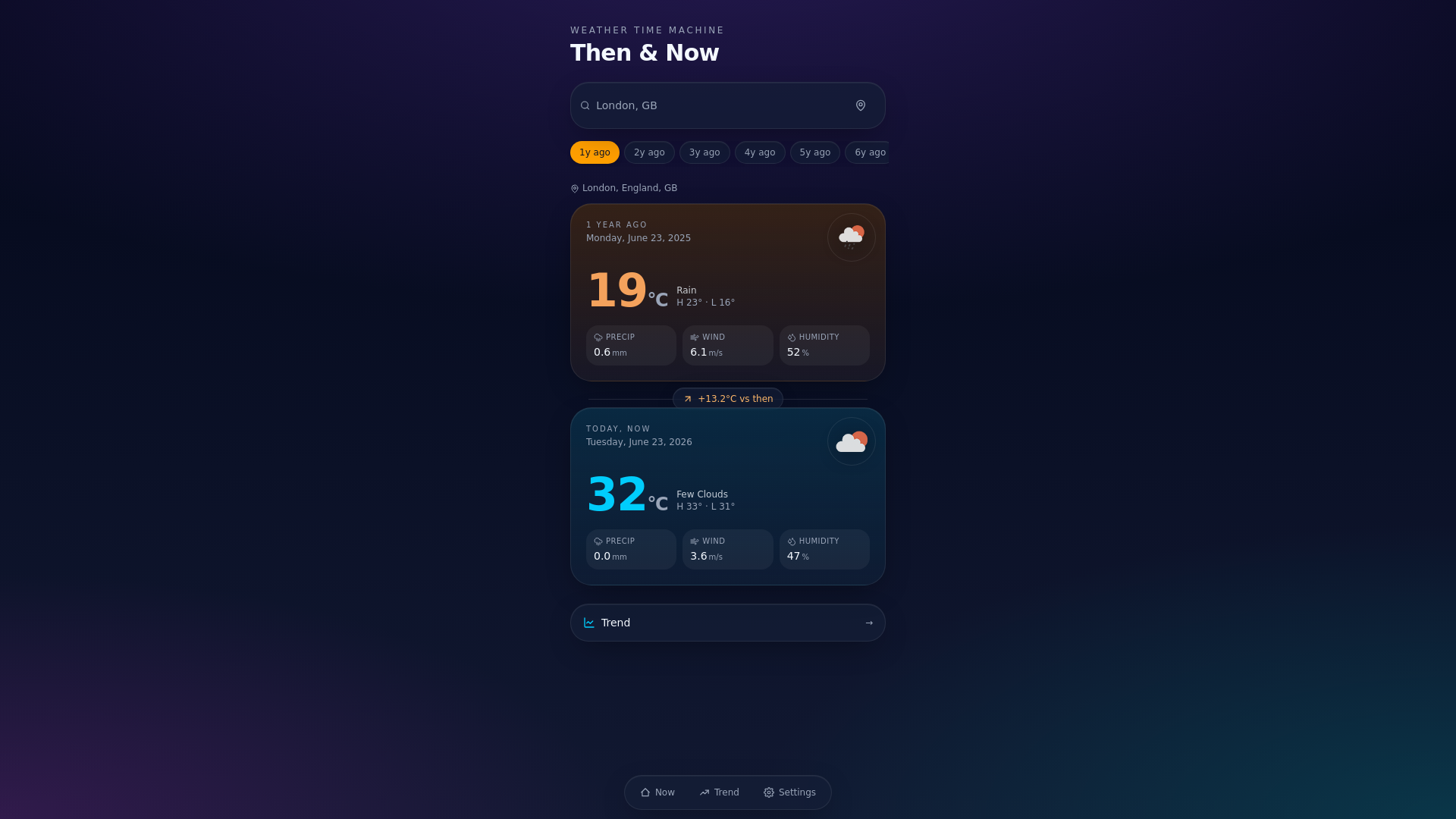 Weather Time Machine preview