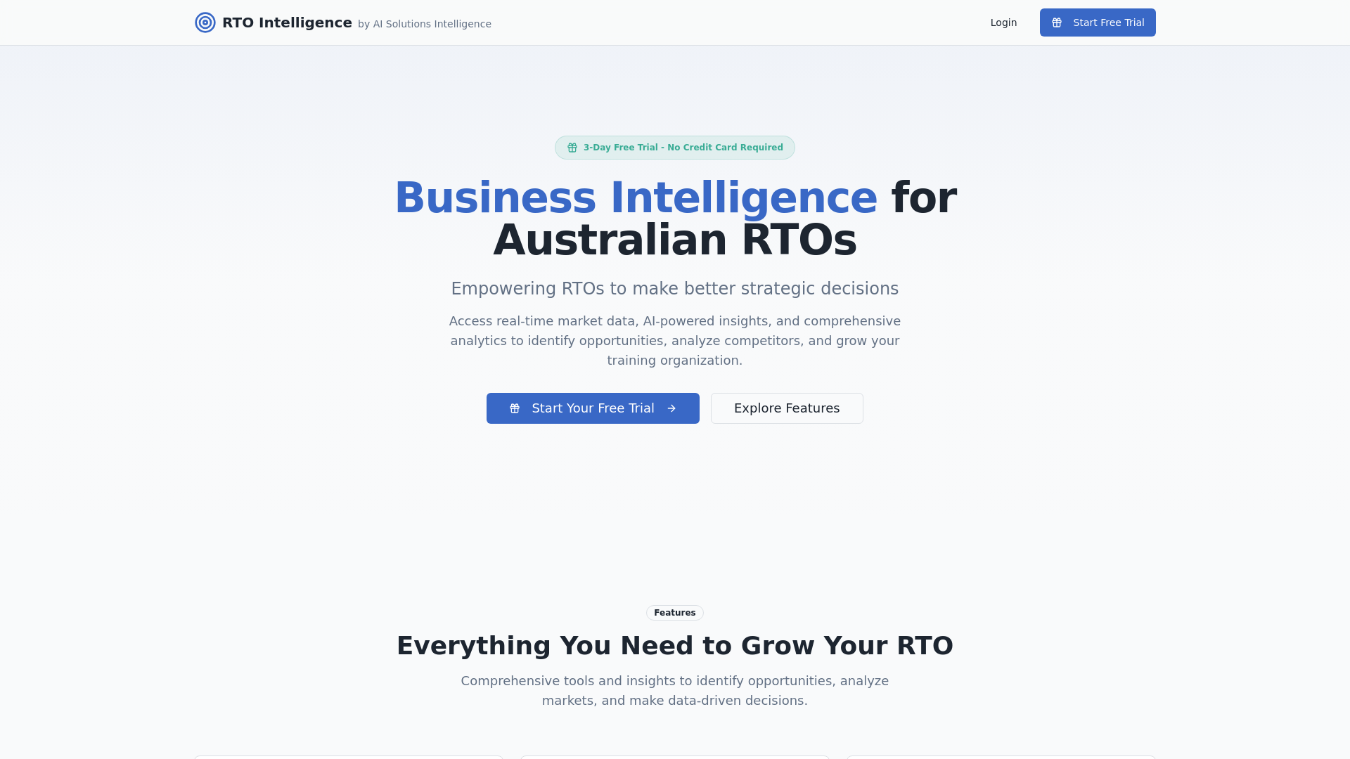 RTO Intelligence - Business Intelligence