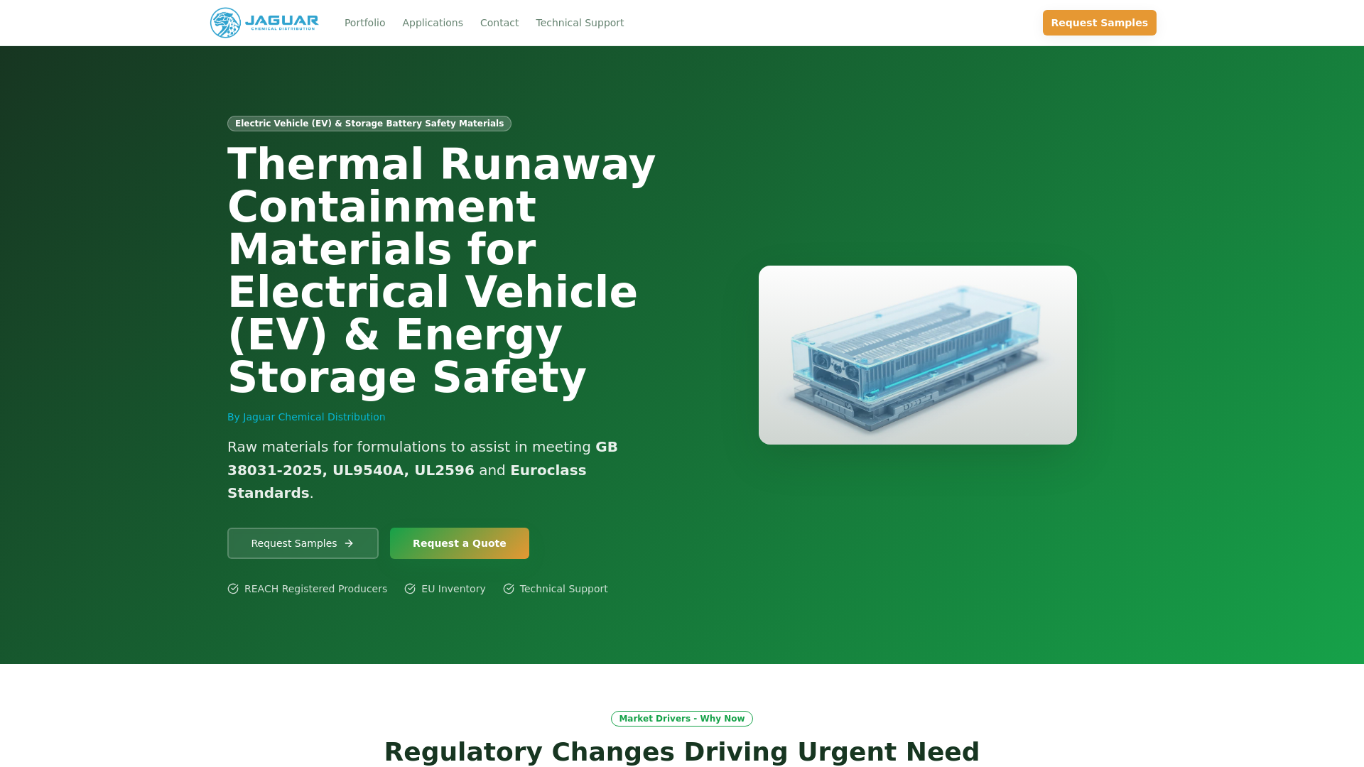 EV & Battery Safety Materials | Thermal Runaway Containment | Jaguar ...