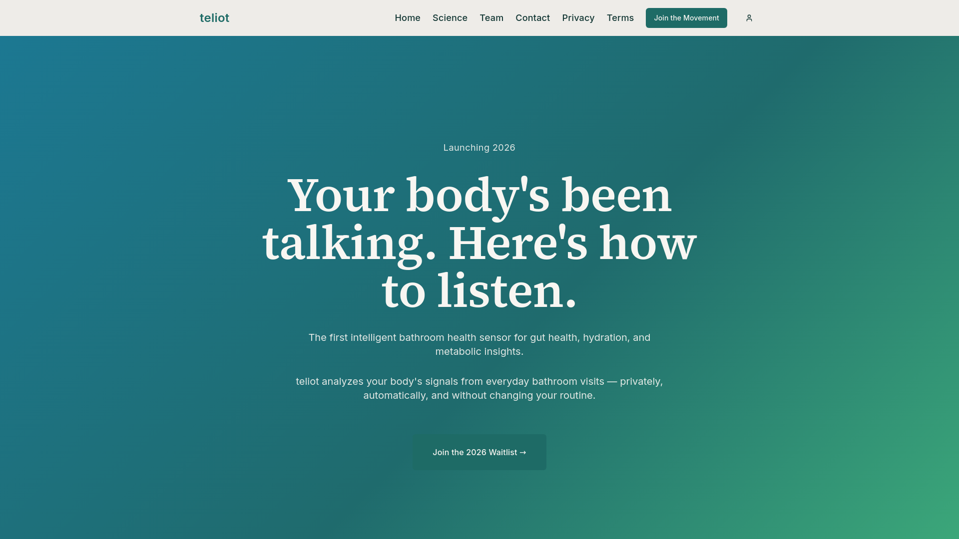 Teliot - Health insights, from the inside out