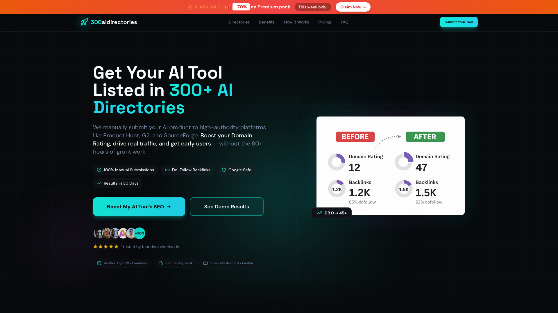 Show HN：AI 工具目錄 – 2 分鐘內將您的 AI 工具提交至 300 個目錄