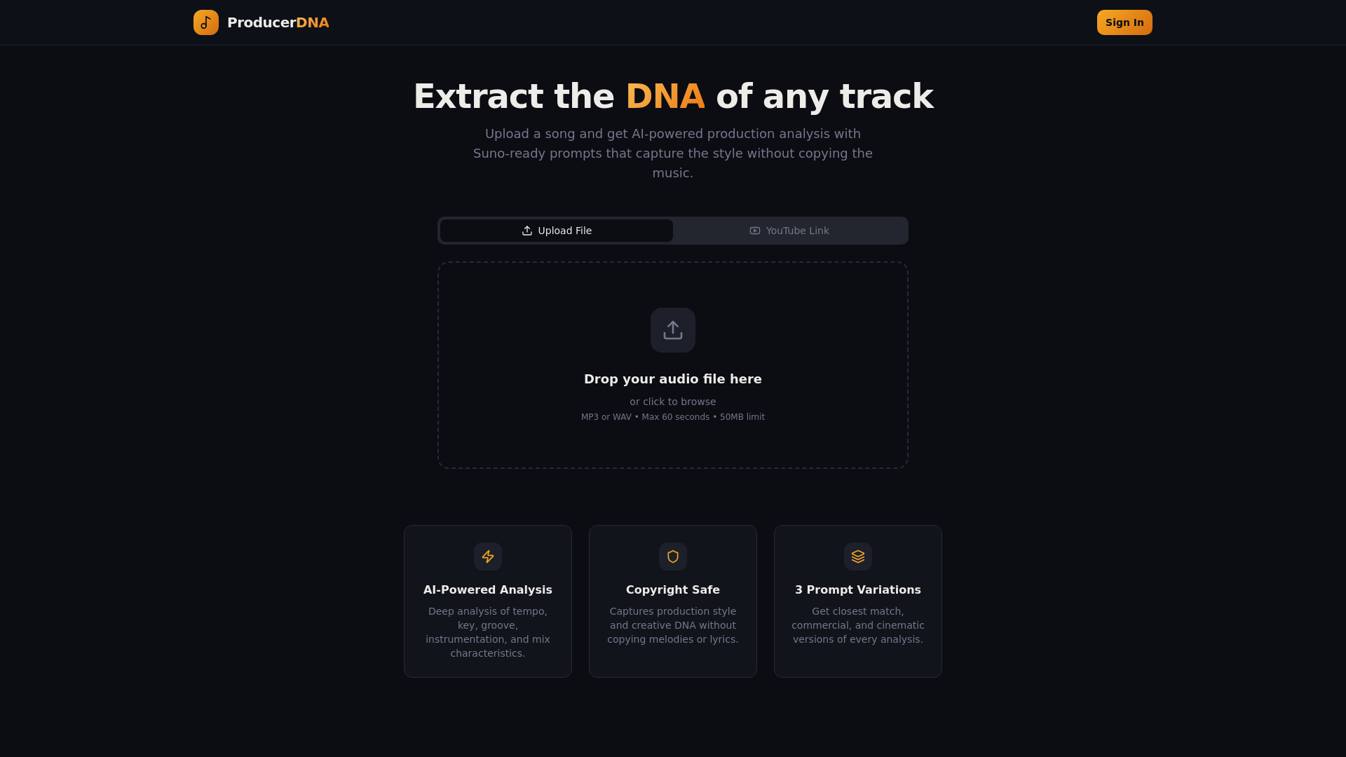 MuzikDNA — 官网预览图