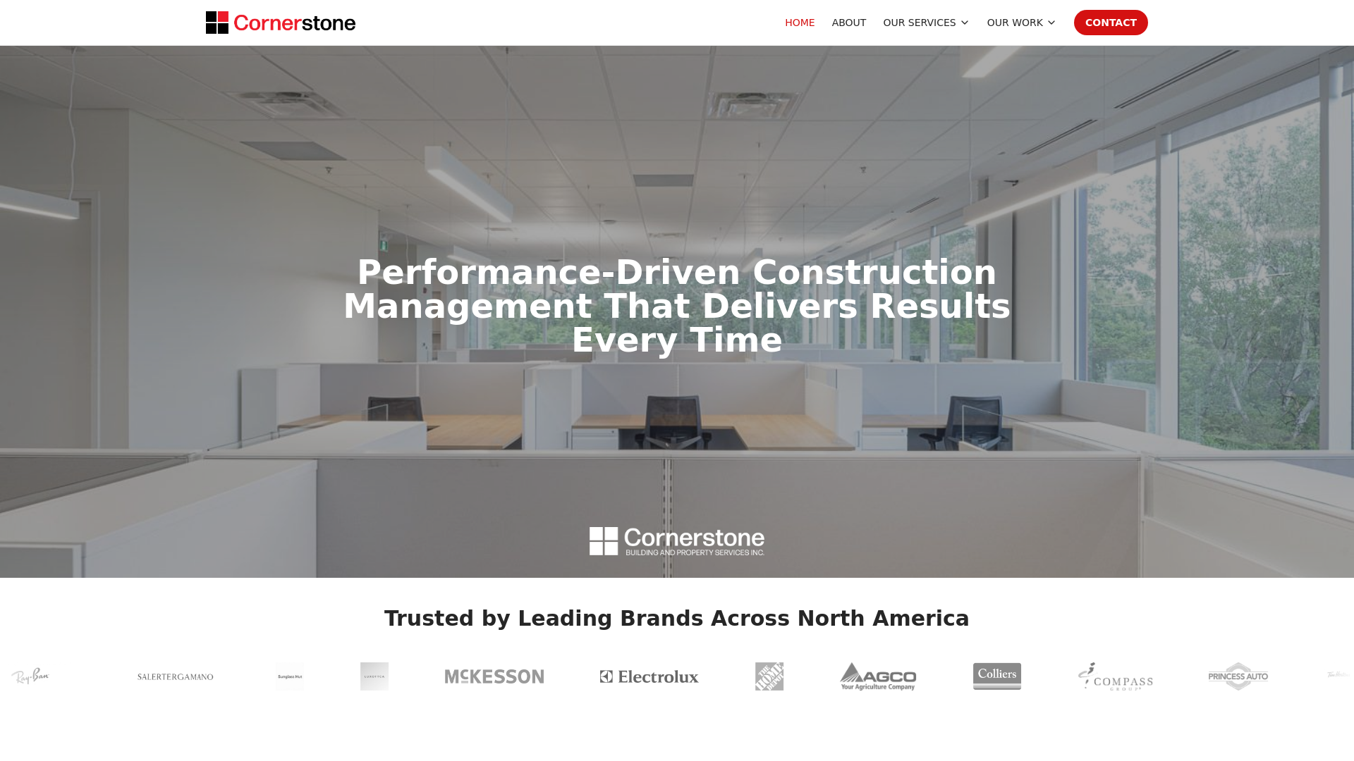 Cornerstone In Construction Cornerstone | Construction Management US & Canada