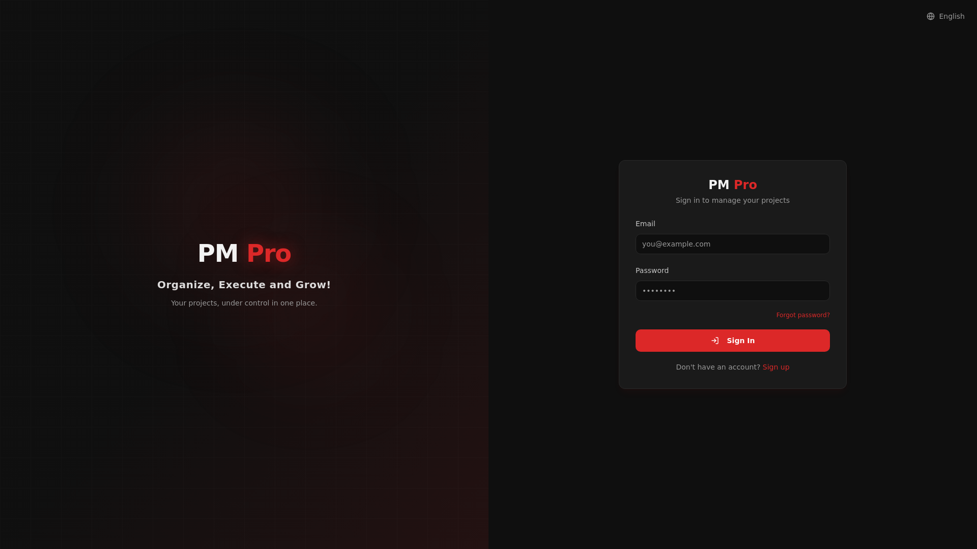 PM Pro — AI Project Management Software | Organize, Execute, Grow