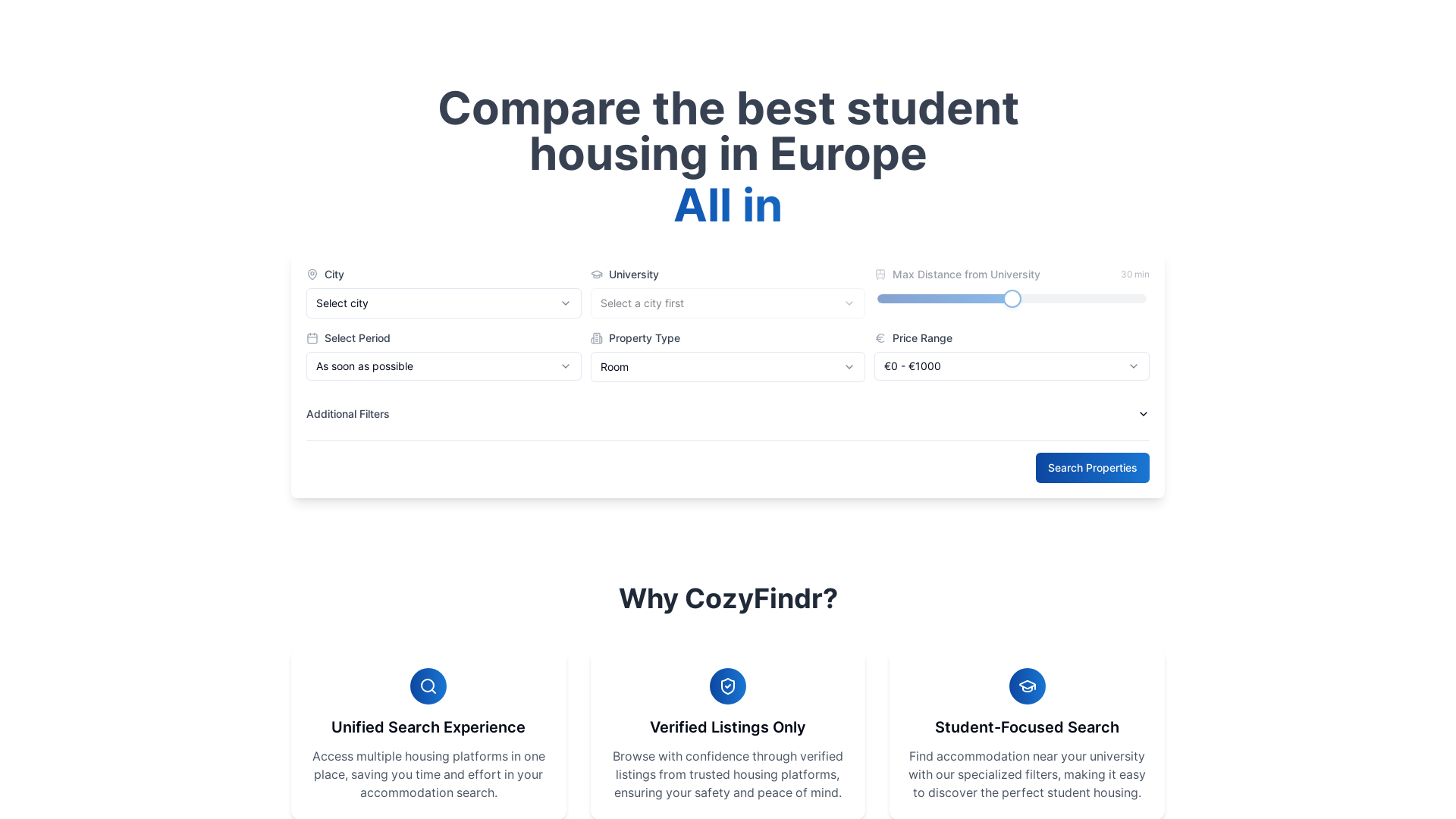 Professional Housing & Roommate Matching Platform