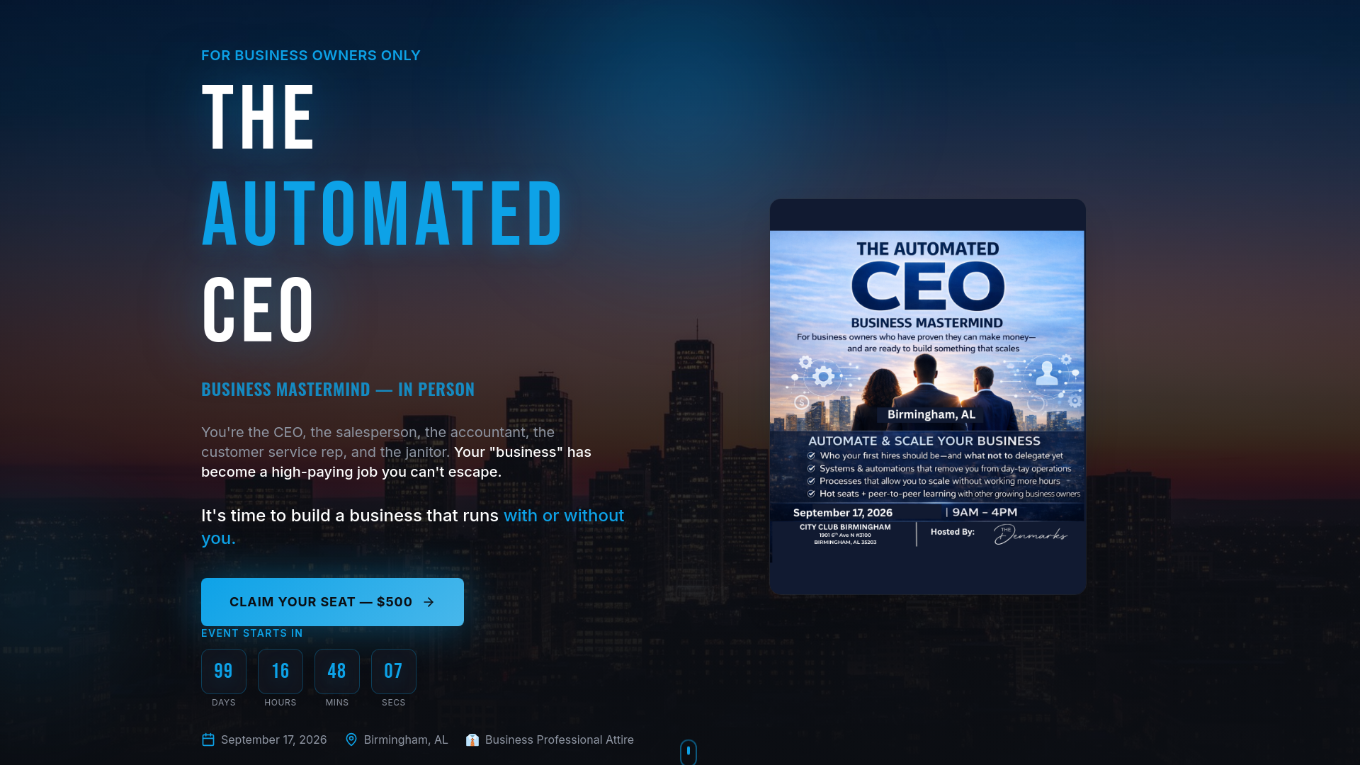 The Automated CEO | Business Mastermind - Birmingham, AL