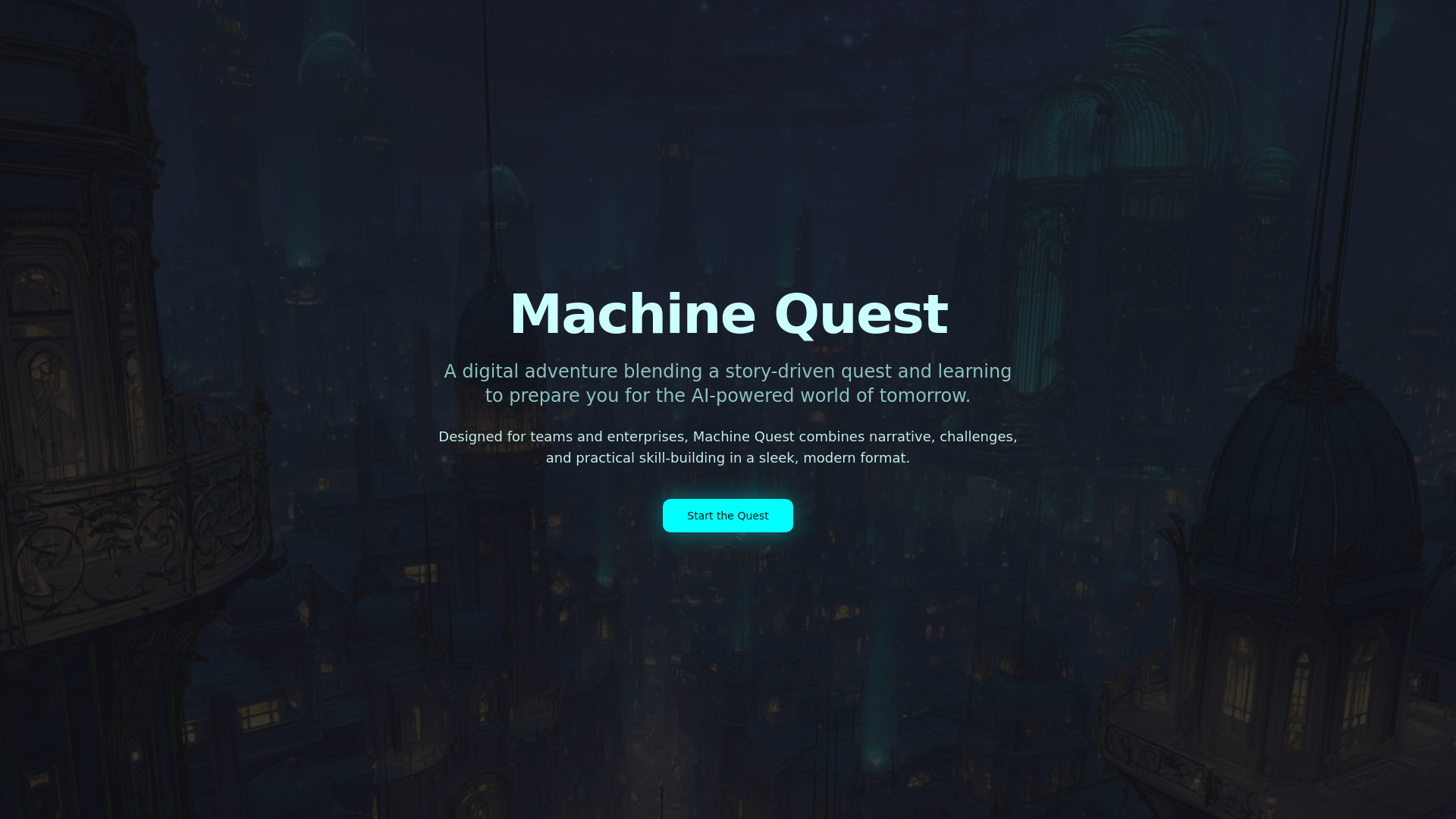 Machine Quest — A digital adventure for the AI-powered world