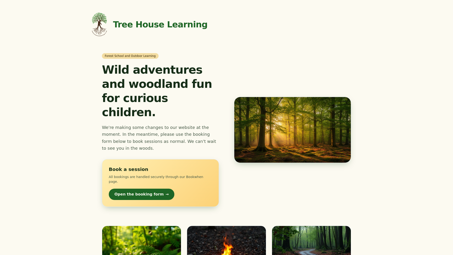 Tree House Learning | Forest School Sessions