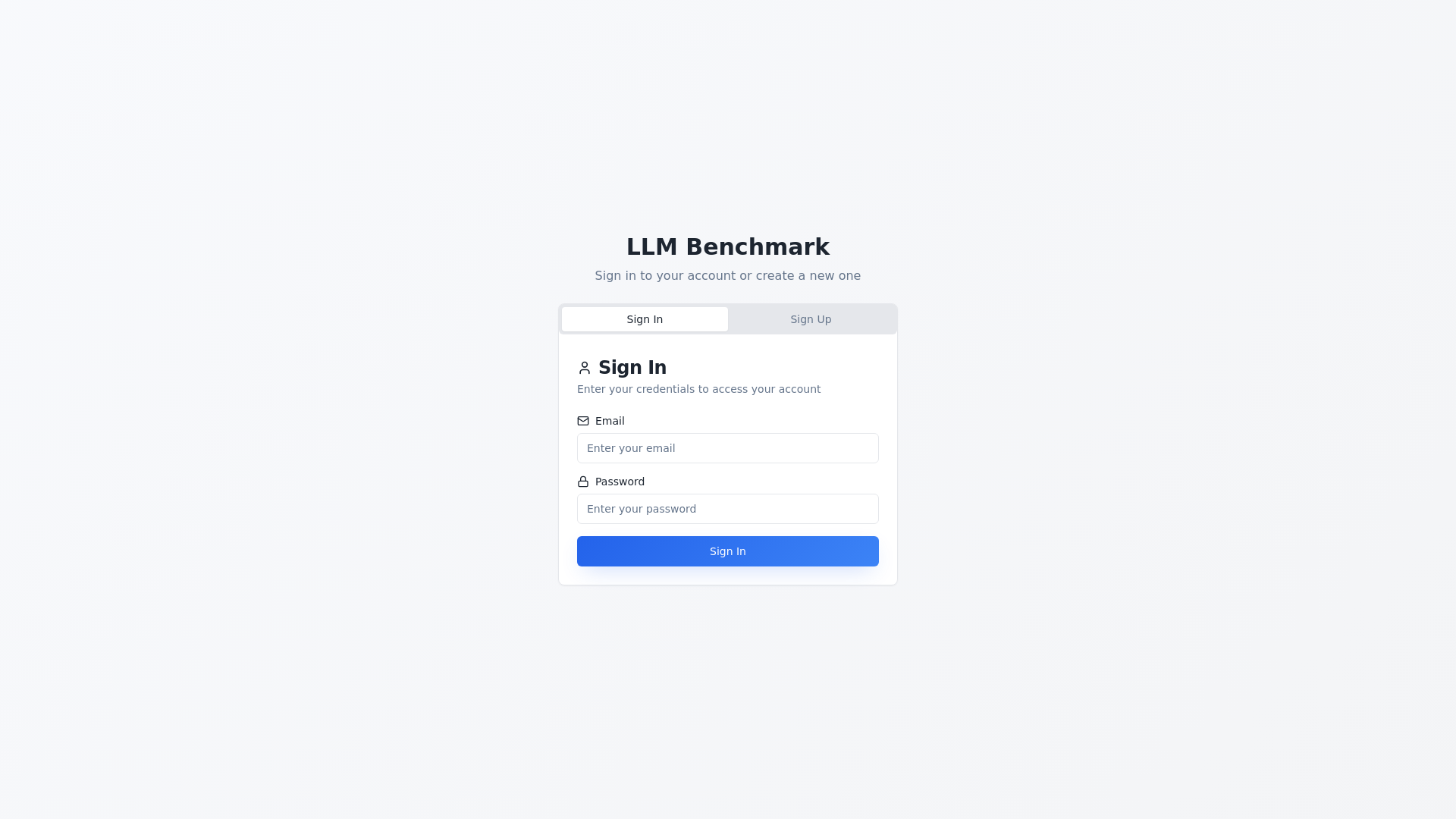 LLM Bench - AI Model Performance Testing