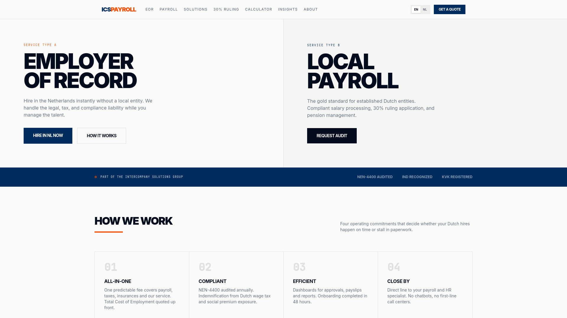 ICS Payroll - Employer of Record & Payroll Netherlands