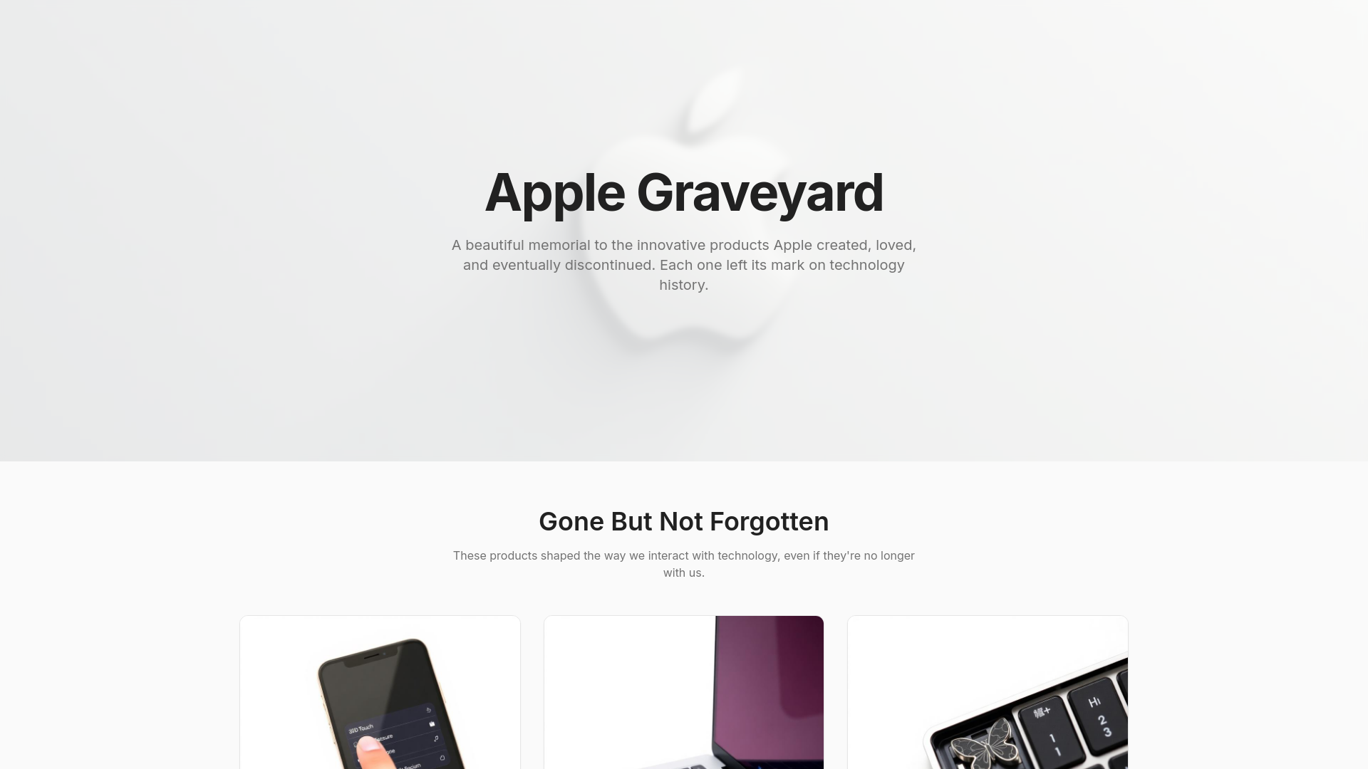 Apple Graveyard – Products that it killed