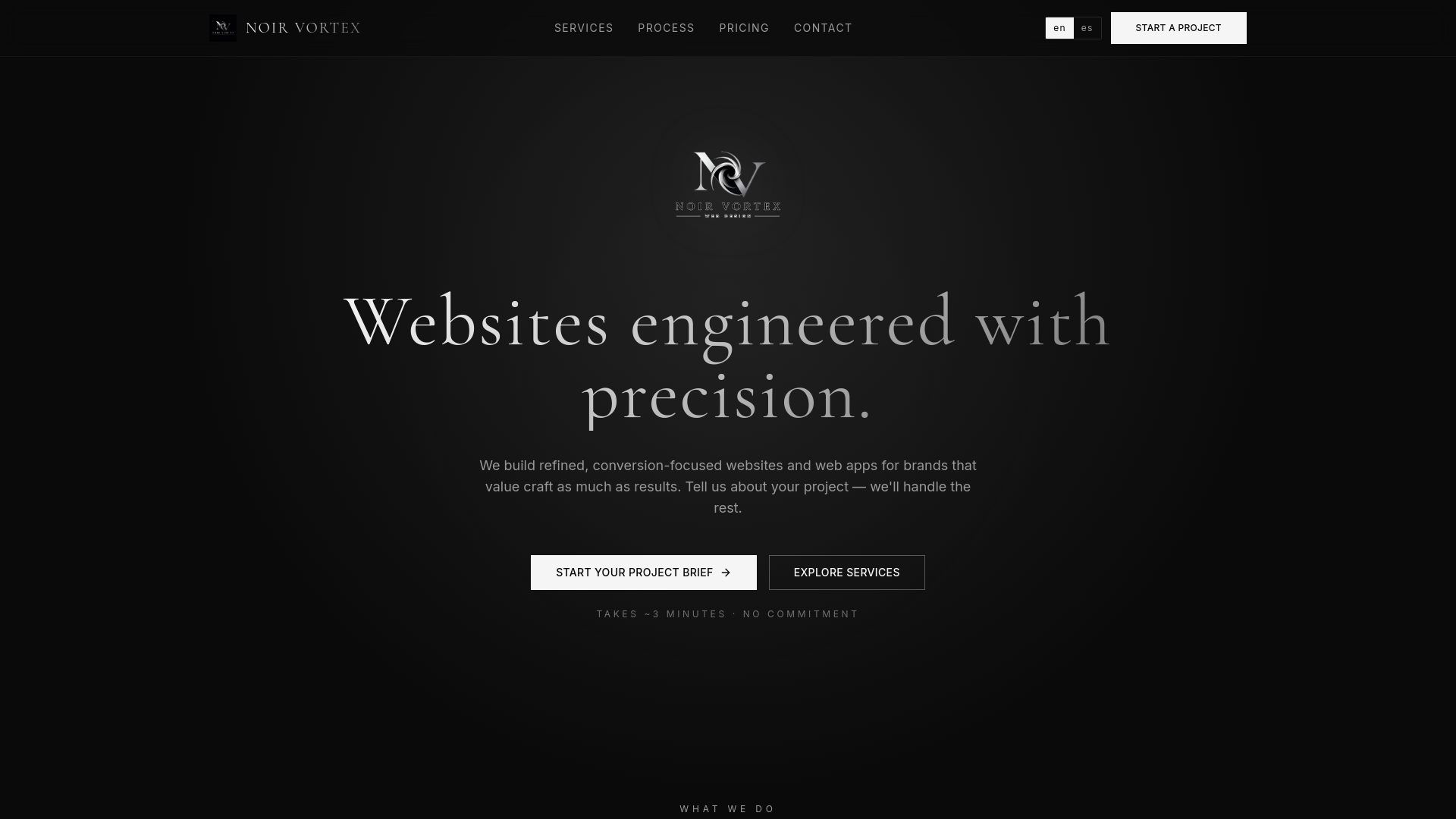 Noir Vortex — Refined Web Design & Development