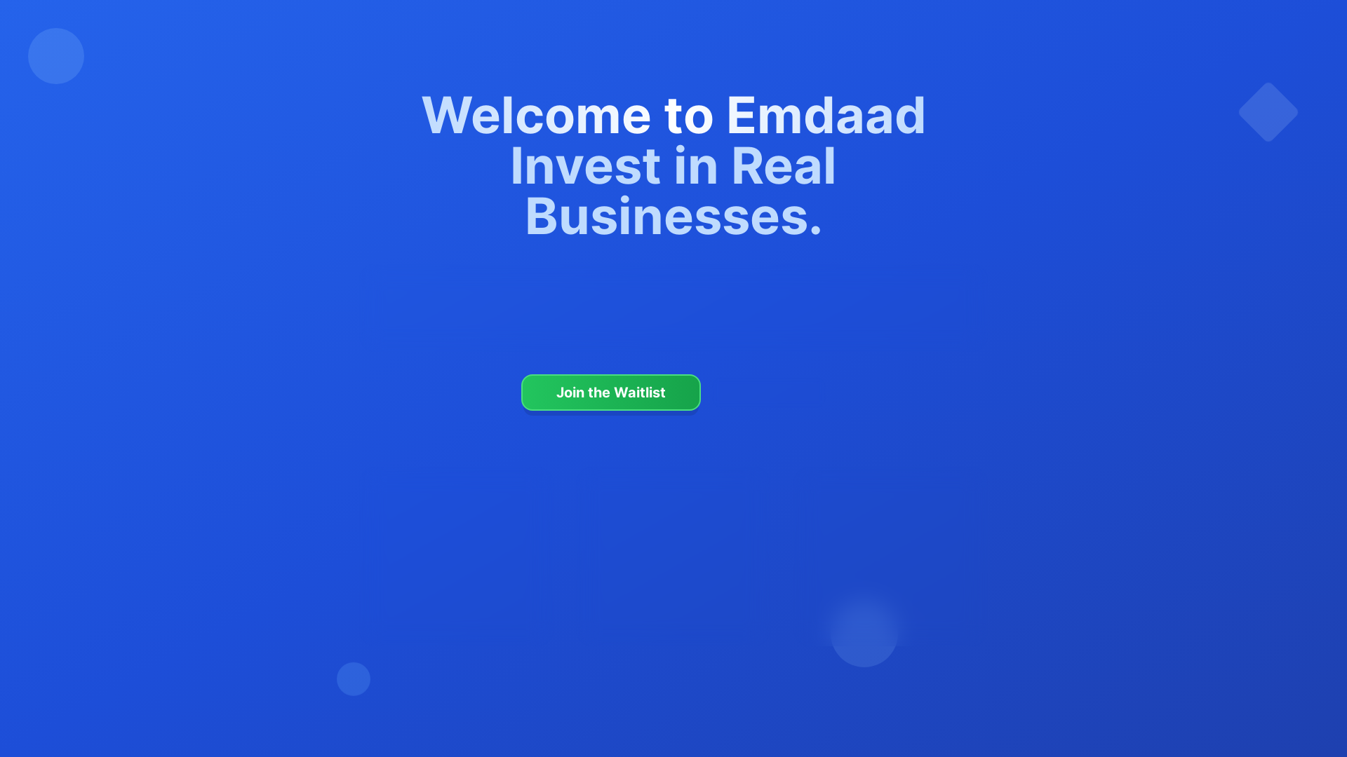 Emdaad - Sharia-Compliant Invoice Crowdfunding Platform