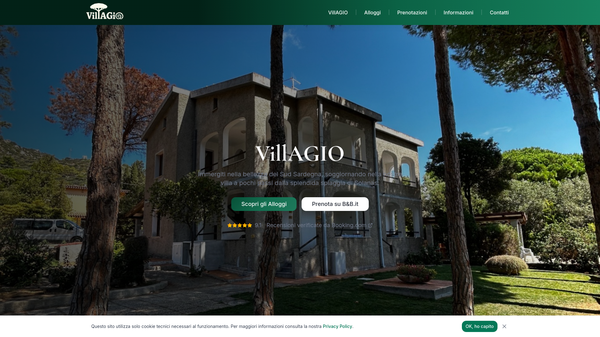 VillAGio Solanas - Affitto Vacanze Sud Sardegna | Spiaggia Privata