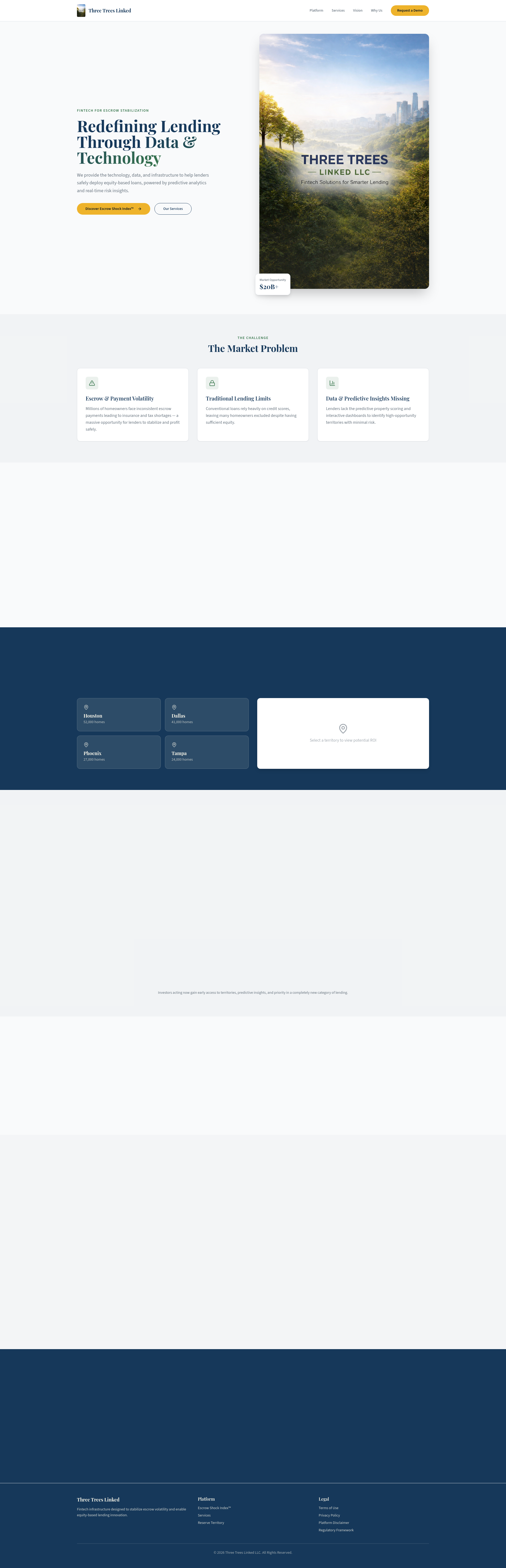 Three Trees Linked LLC | Fintech Infrastructure for Escrow Stabilization