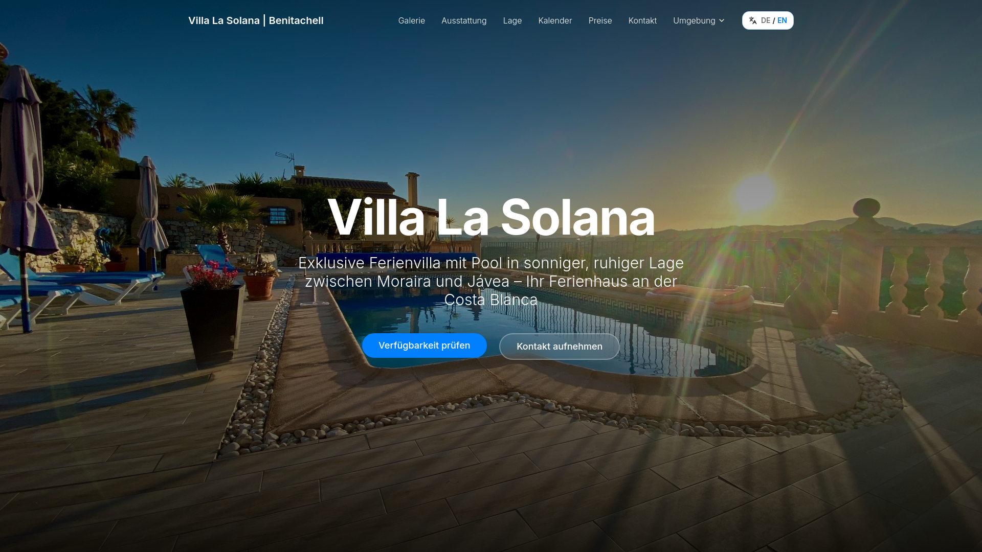 Villa La Solana – Ferienhaus in Benitachell, Costa Blanca
