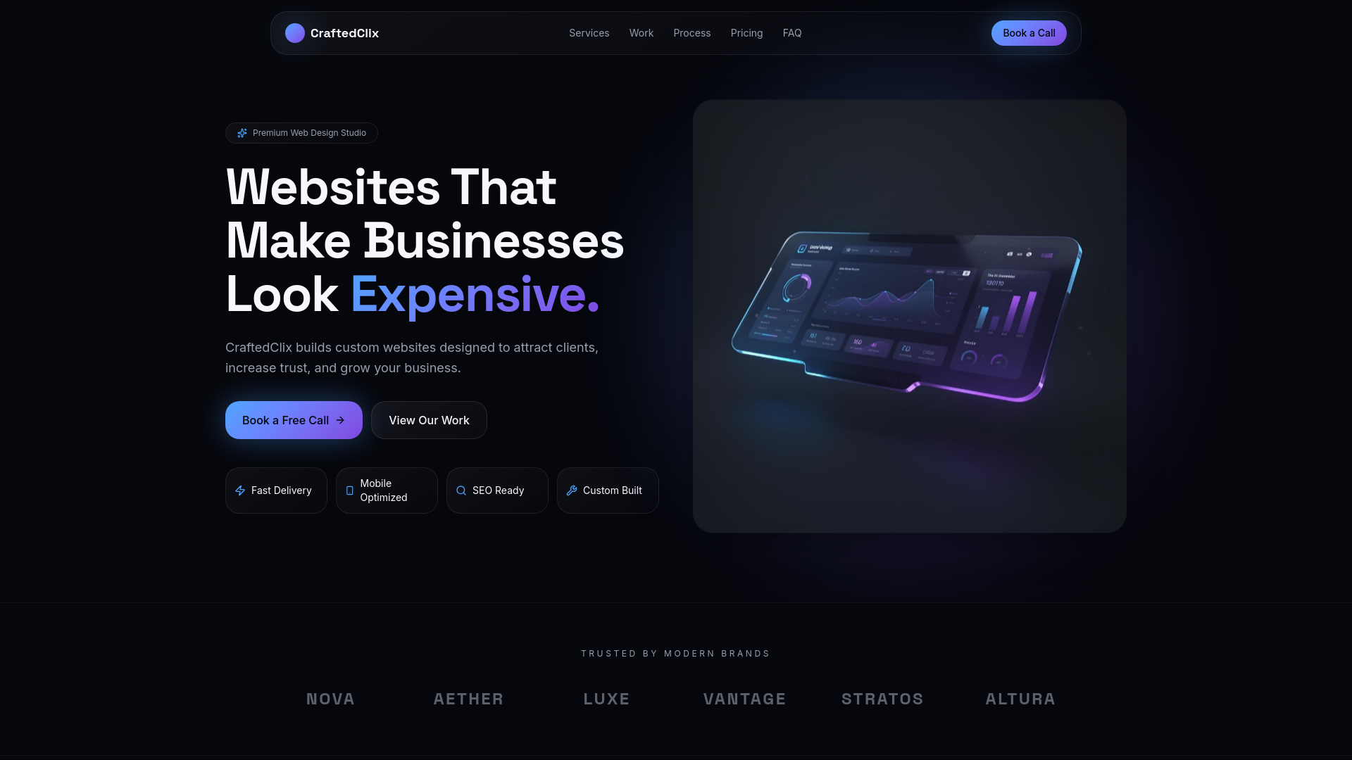 CraftedClix — Premium Web Design & Development Agency