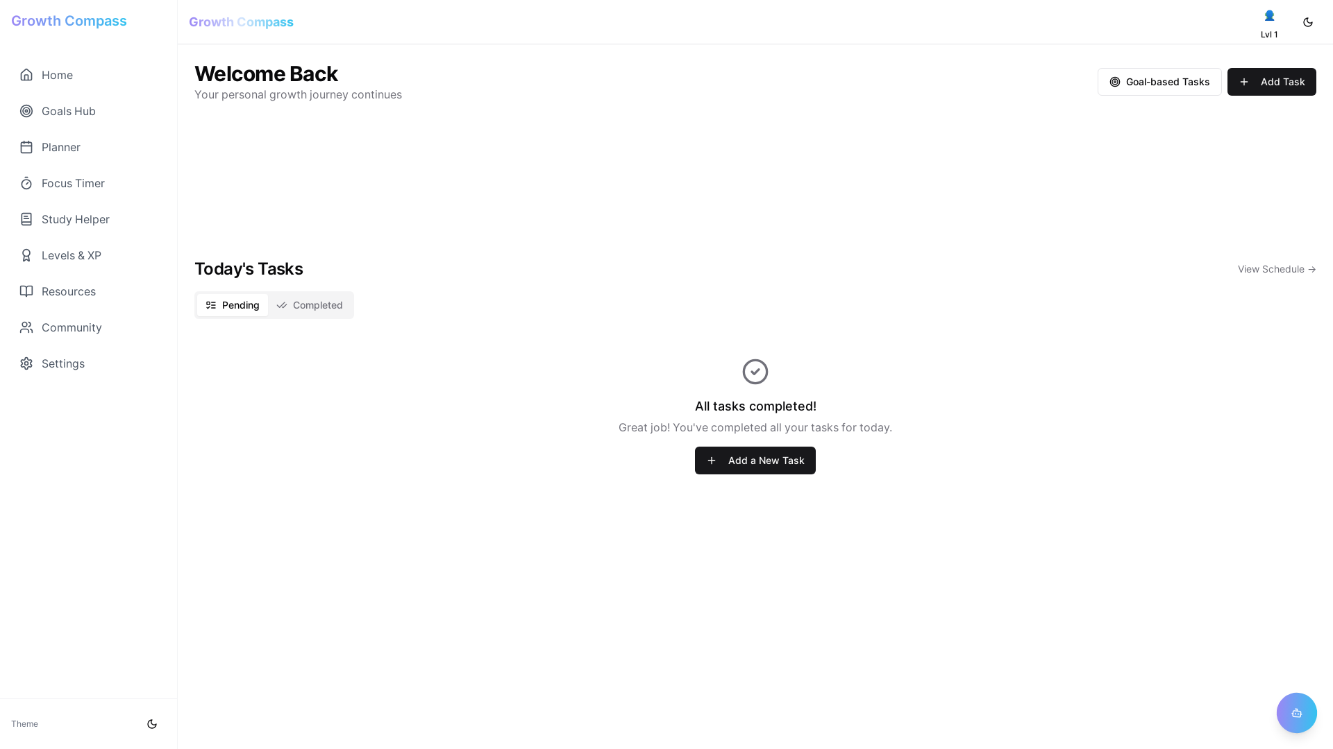 Modern Mindful Goal-setting & Habit Tracking Platform